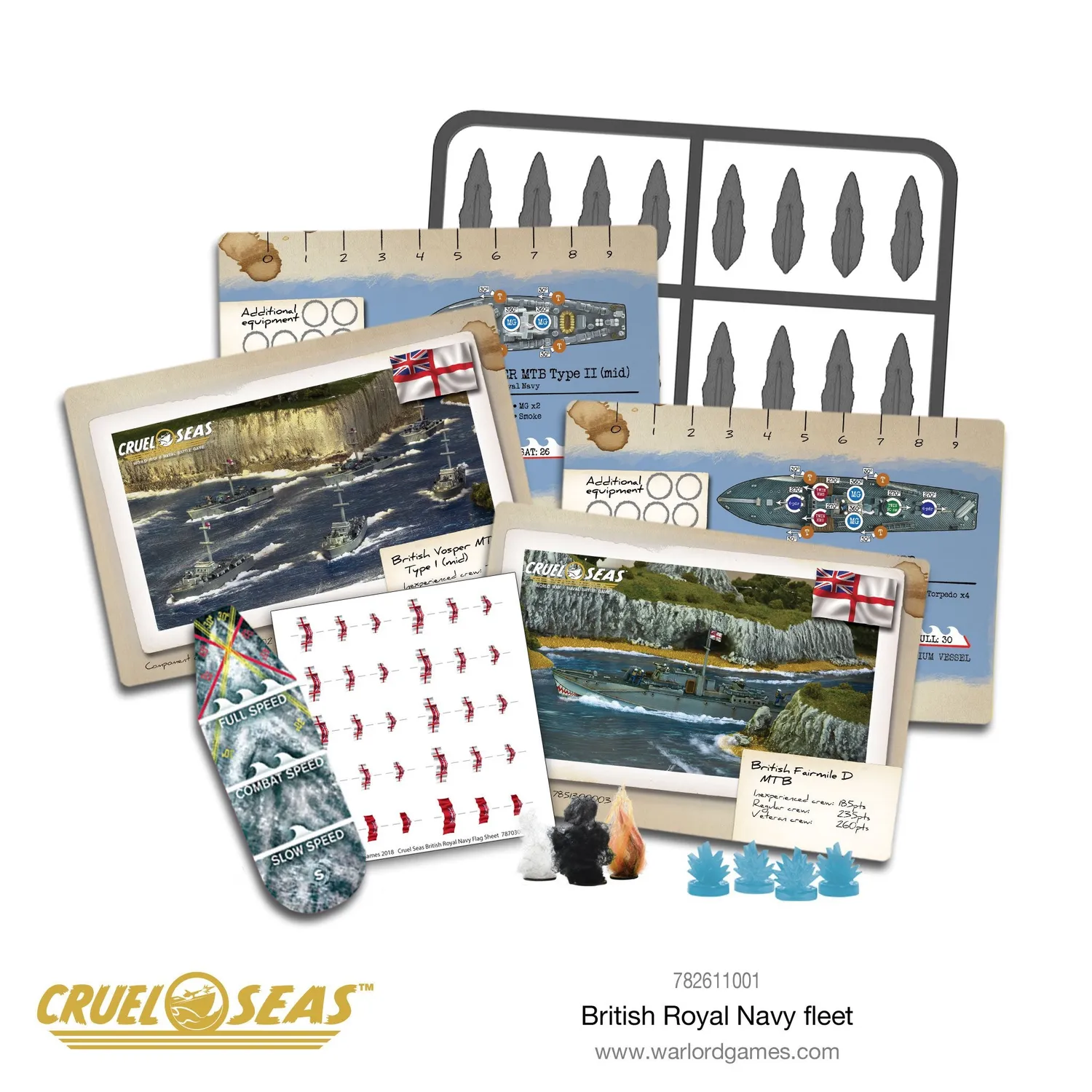 Bolt Action Cruel Seas Royal Navy Fleet flotte britannique 1/300
