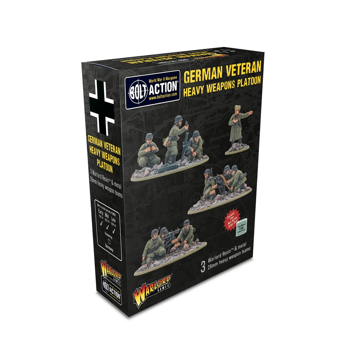 Bolt Action German Veteran Infantry Heavy Weapons Platoon métal résine