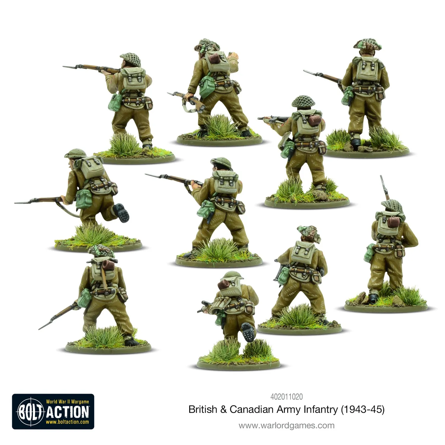 Bolt Action British & Canadian Infantry figurines 1943-45