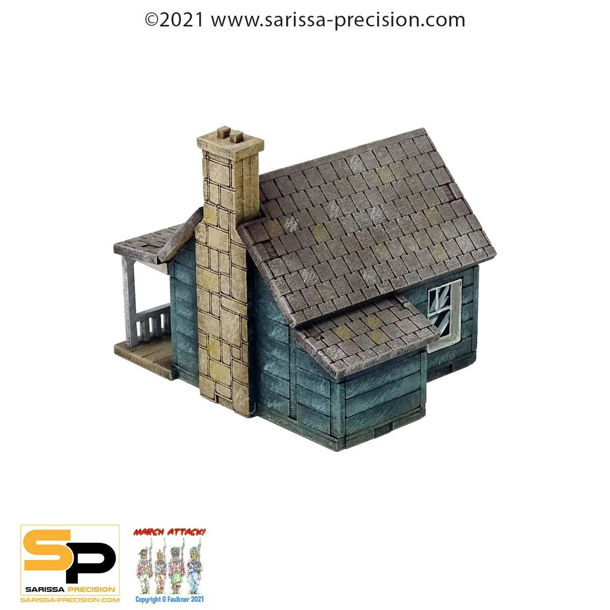 Bolt Action Cabin 3 with Porch décor MDF 15 mm
