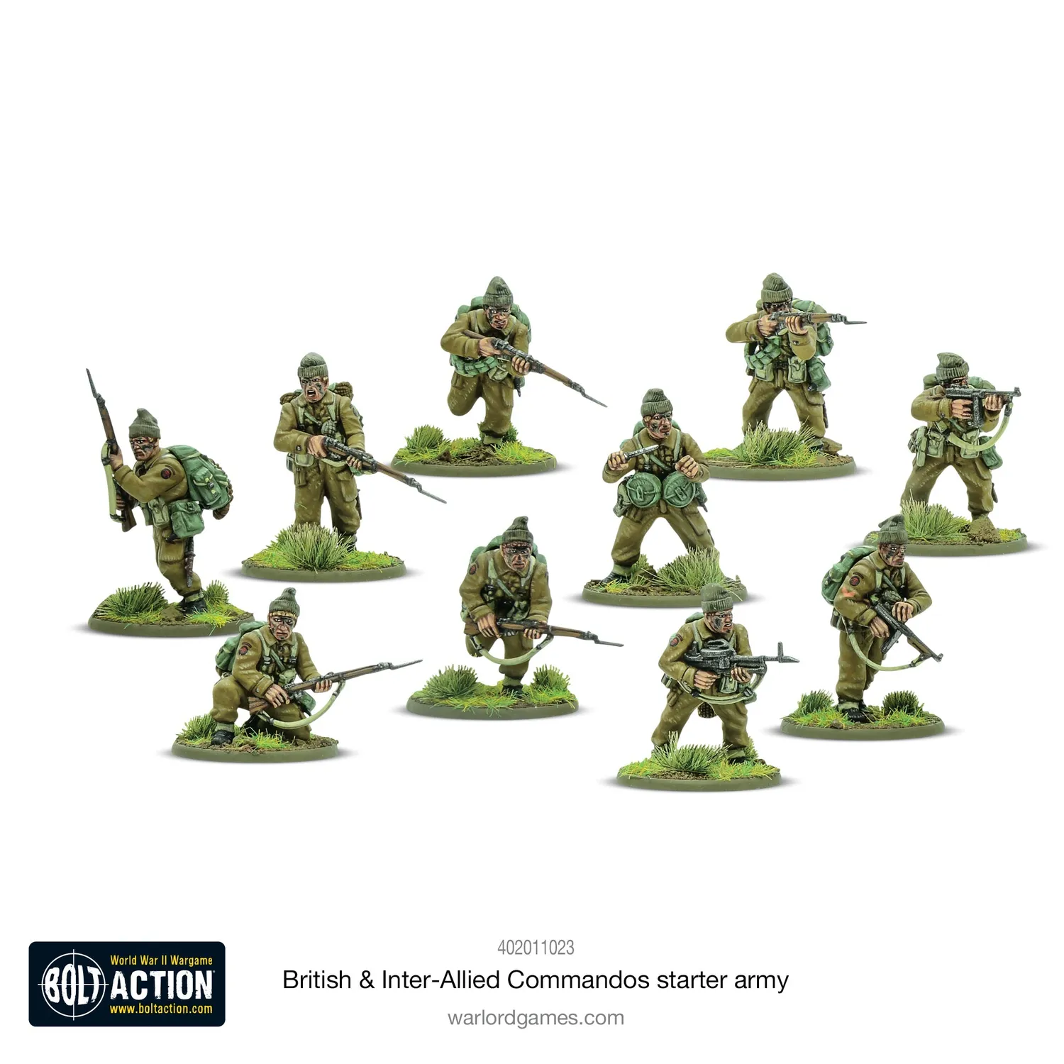 Bolt Action Churchill's Gangsters armée de démarrage commandos britanniques
