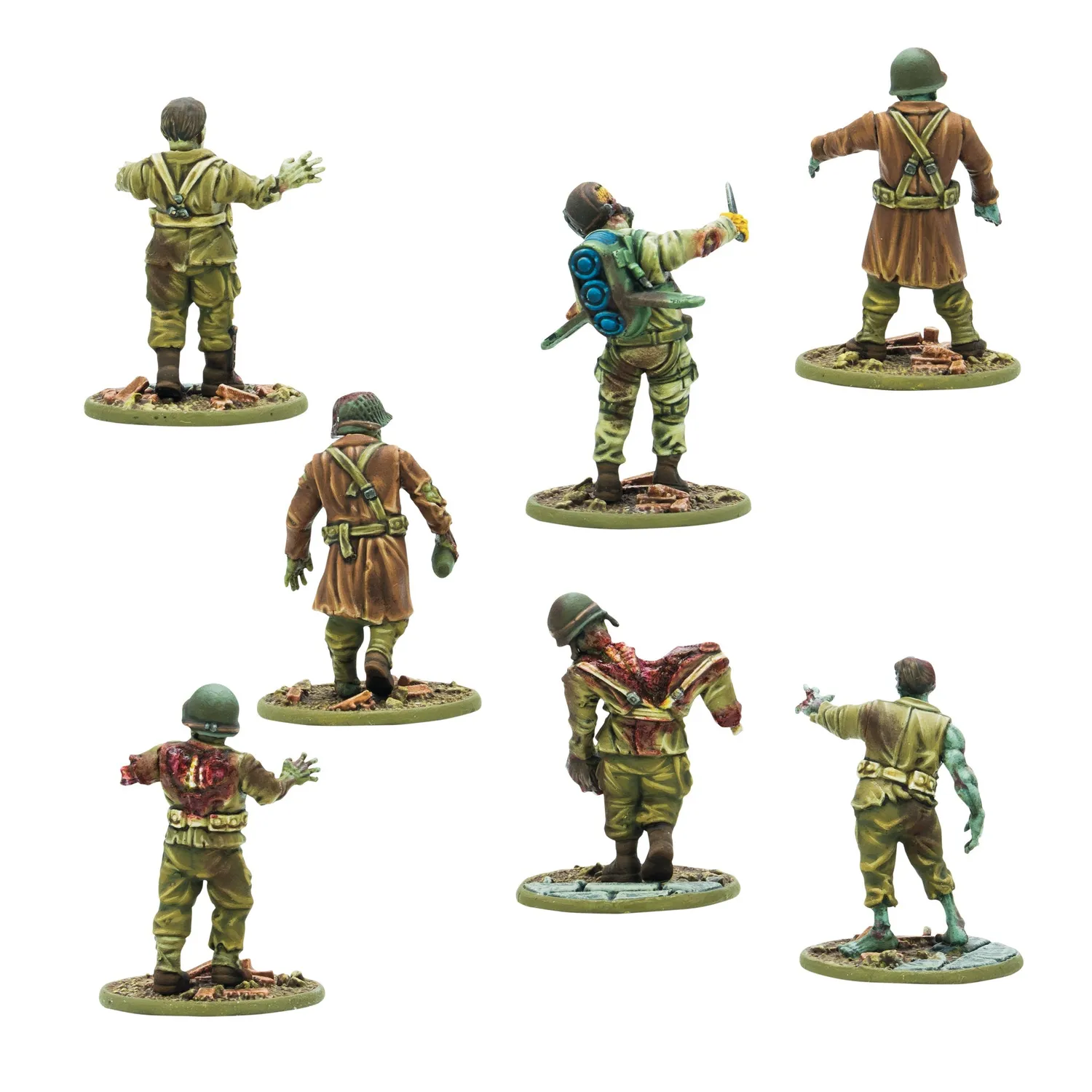 Bolt Action Konflikt 47 Totenkorps Horde figurines 30 plastique