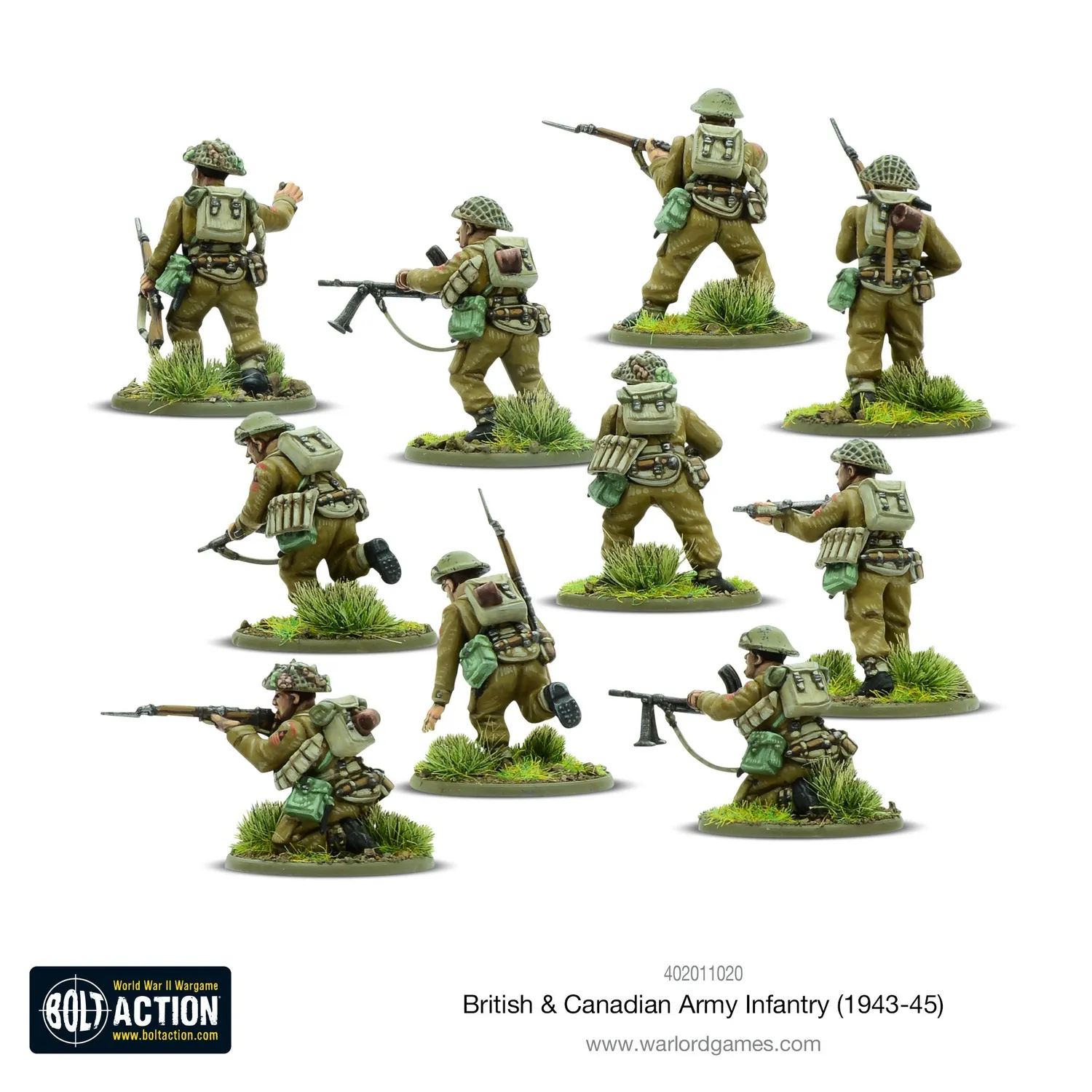 Bolt Action British & Canadian Infantry figurines 1943-45