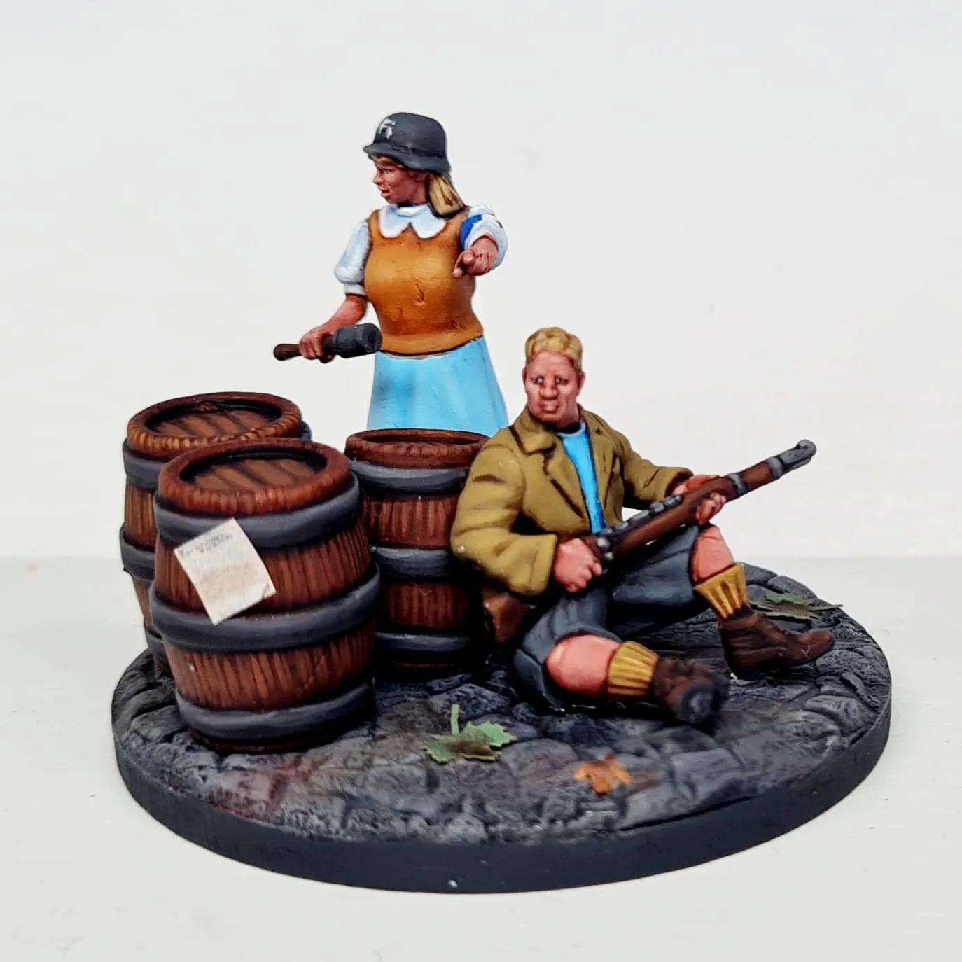 Des Tranchées Insurgés Parisiens FFI fichiers STL 28mm 13 figs