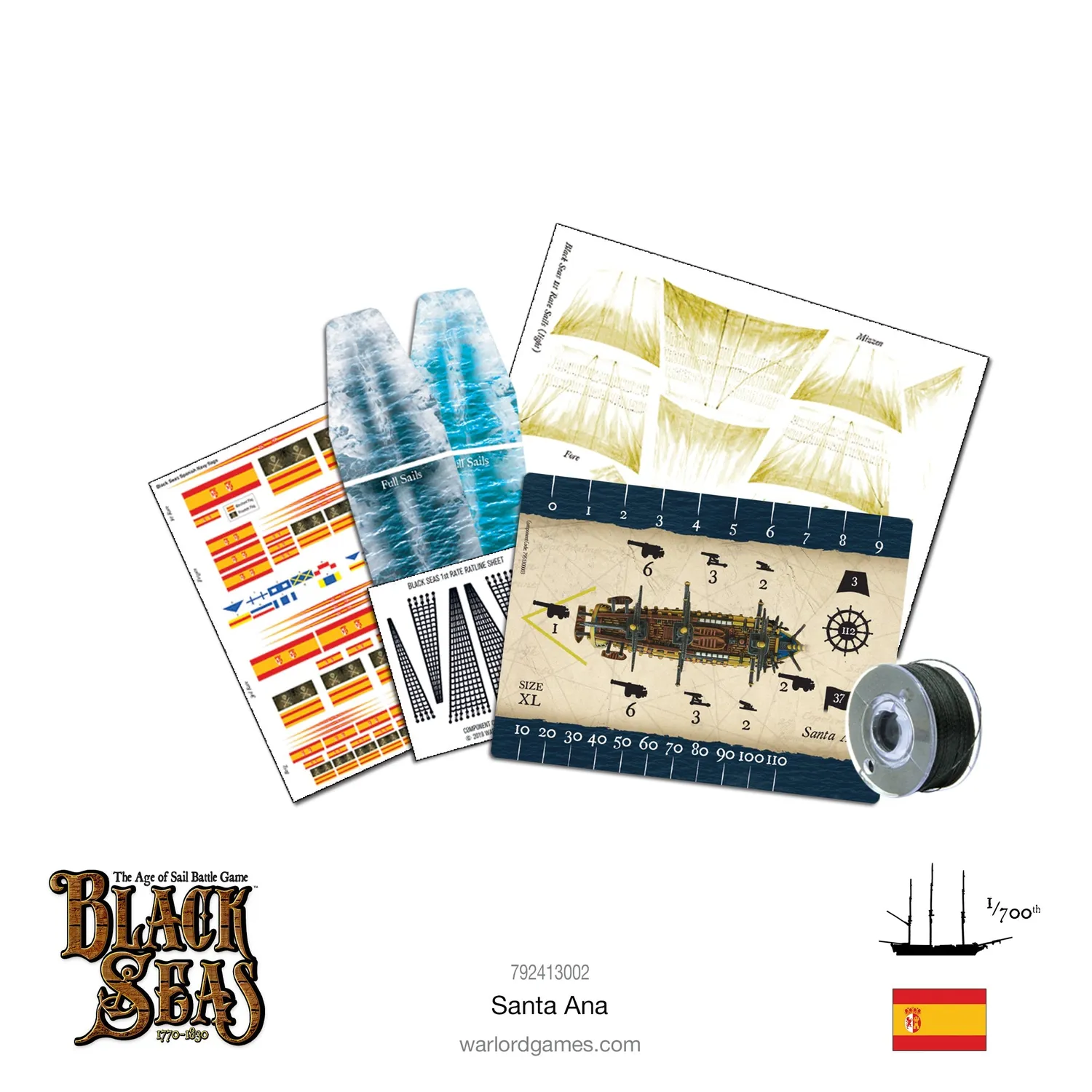 Bolt Action Black Seas Santa Ana vaisseau 112 canons