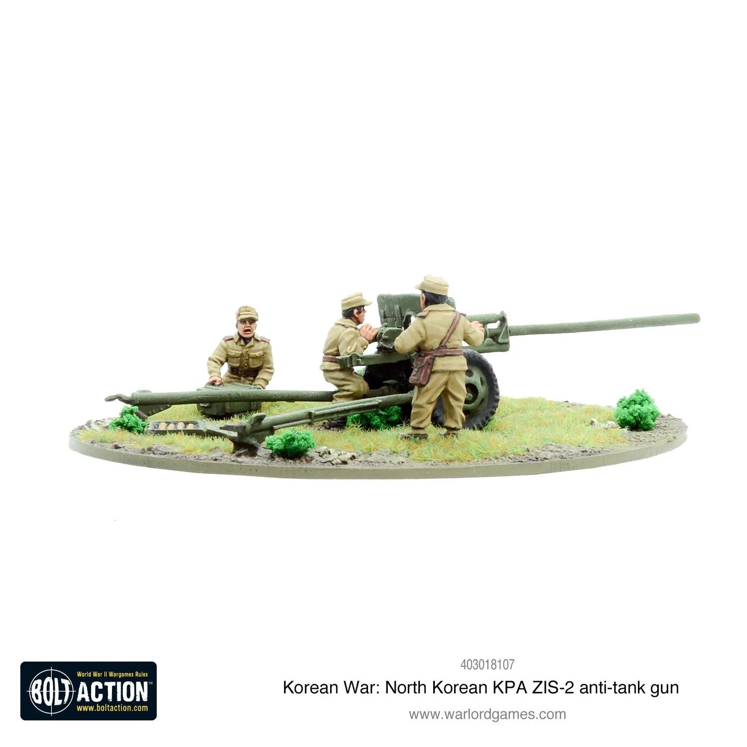 Bolt Action KPA ZIS-2 canon antichar 57mm Corée