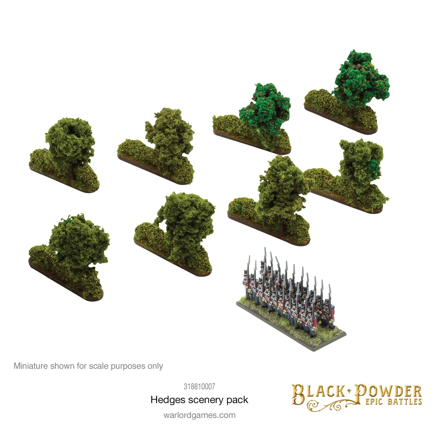 Bolt Action Black Powder Epic Battles haies décor 36 pièces
