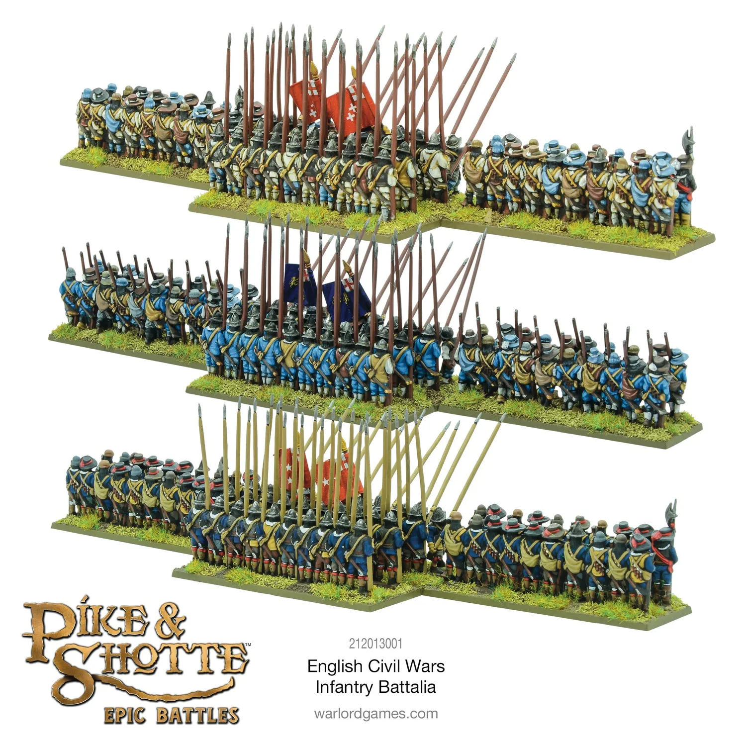 Bolt Action Pike & Shotte English Civil Wars Battalia figurines