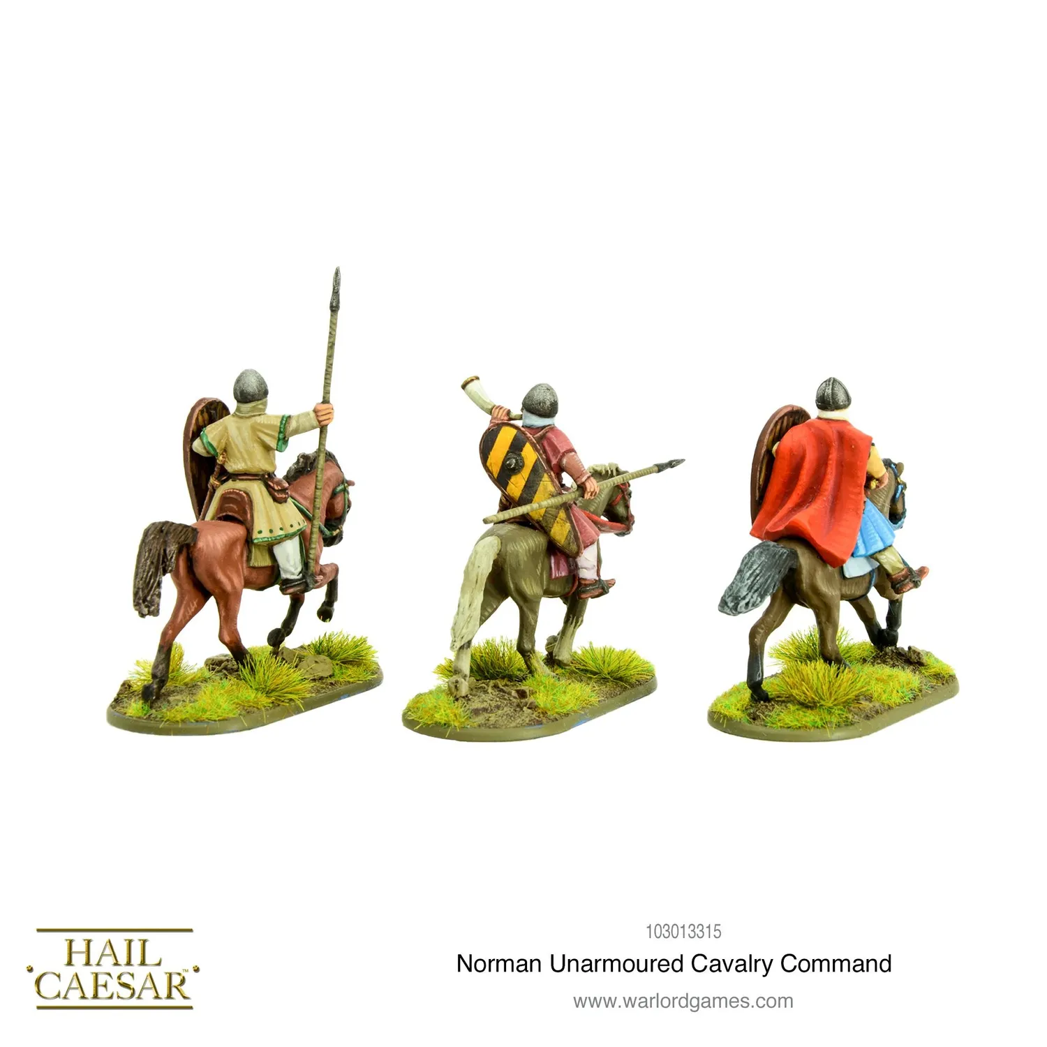 Bolt Action Hail Caesar Norman Unarmoured Cavalry Command cavalerie métal