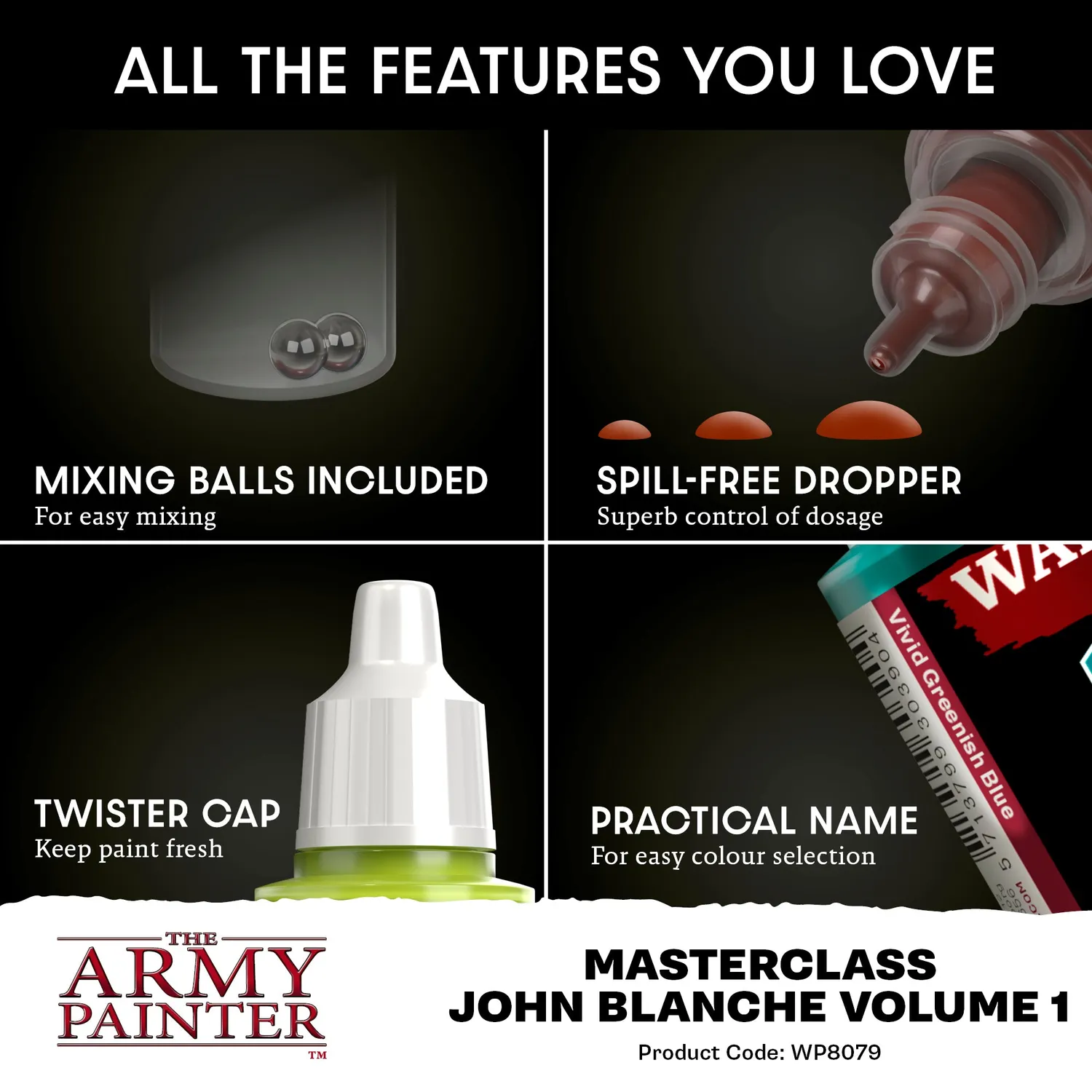 The Army Painter Masterclass John Blanche V1 set 10 peintures 18 ml