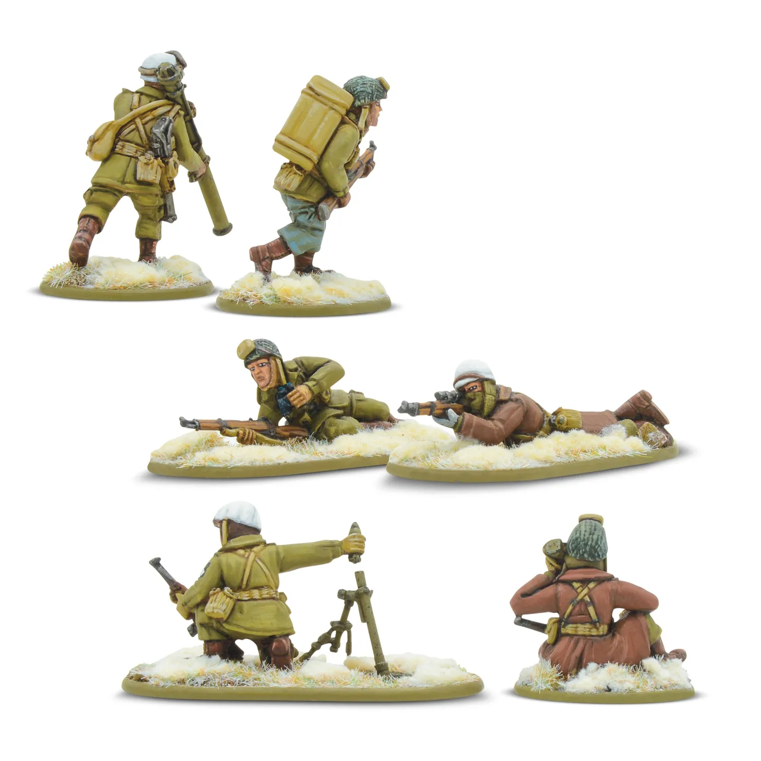 Bolt Action US Airborne (Winter) Weapons Teams équipes d’armes 6 figurines