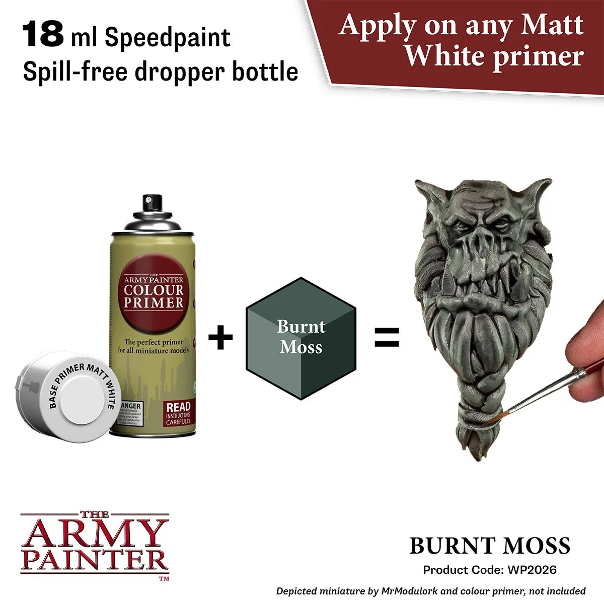 Army Painter Speedpaint Burnt Moss peinture figurine vert mousse