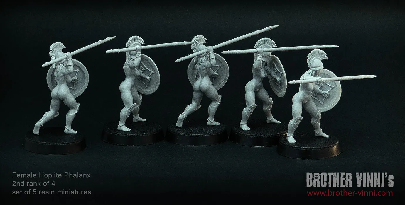 Brother Vinni Female Hoplites 2/4 figurines résine 28mm x5