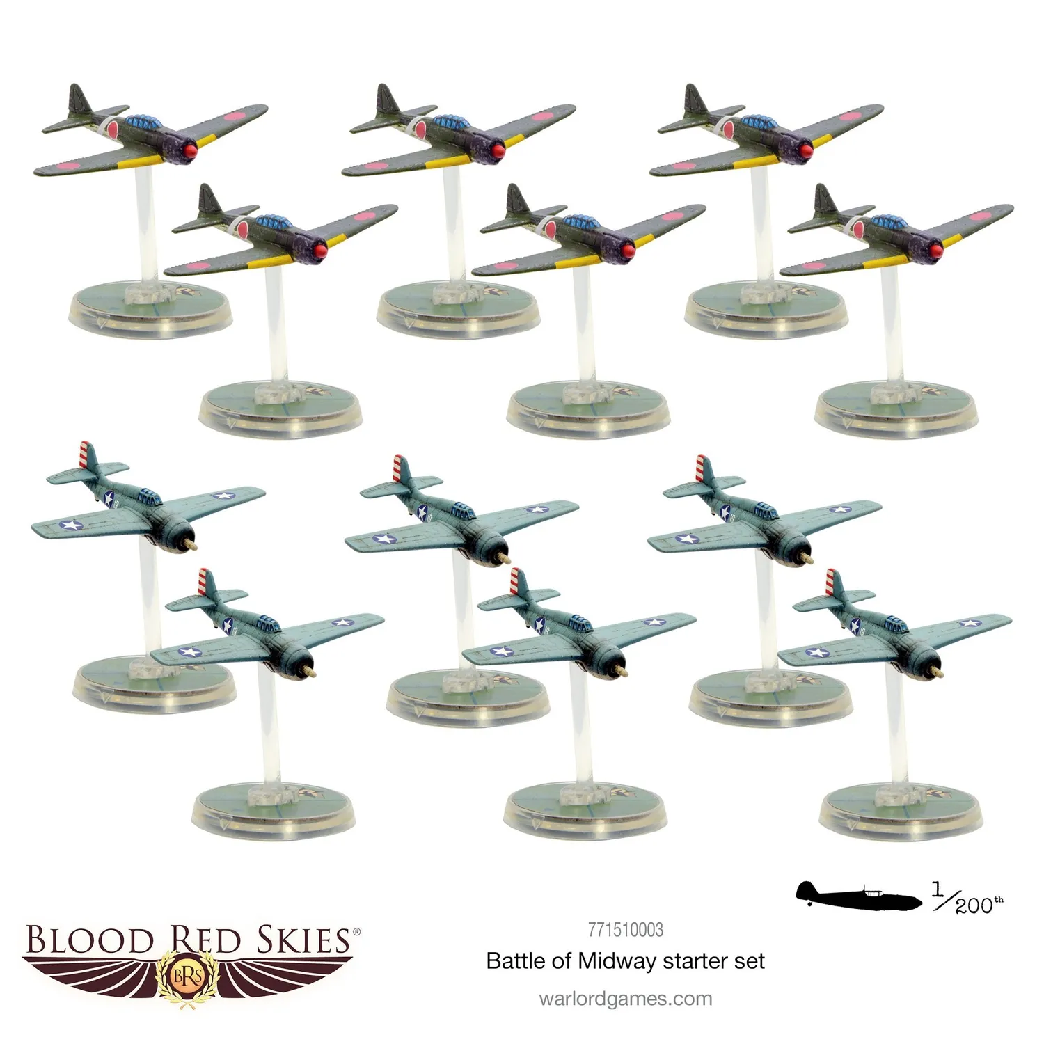Blood Red Skies Midway coffret starter 12 avions