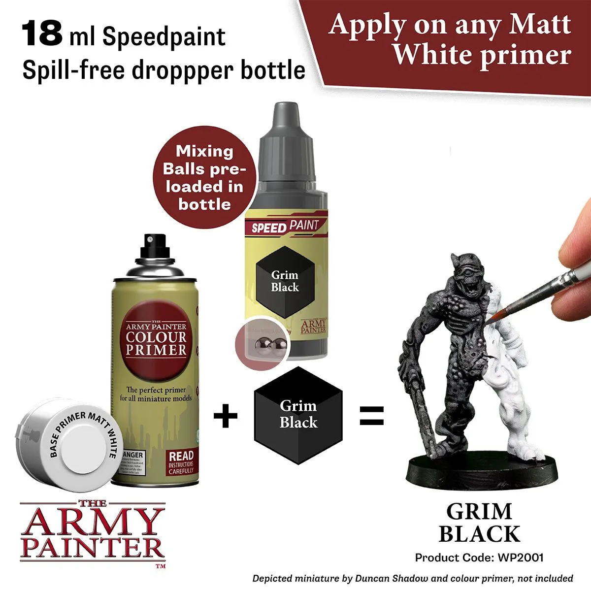 Army Painter Speedpaint Grim Black peinture noire