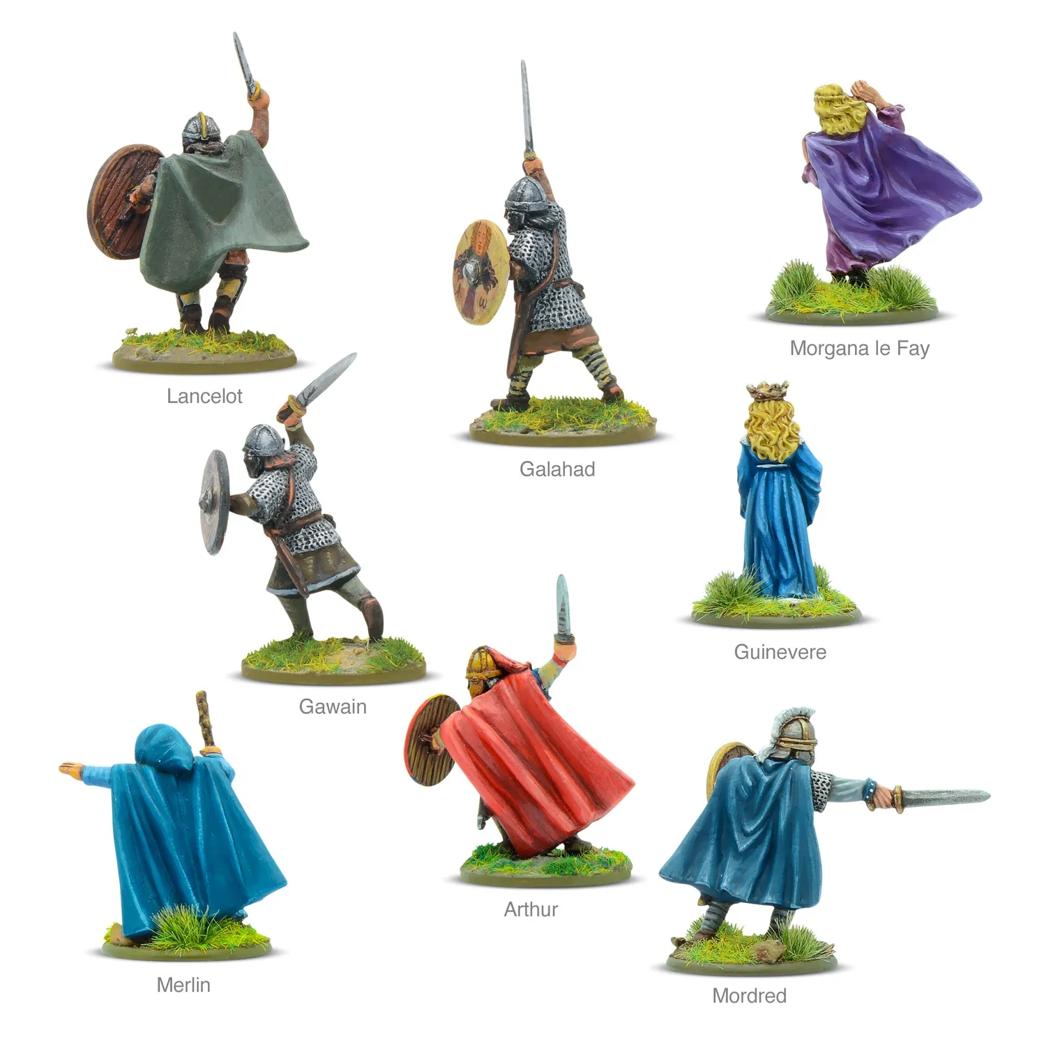 Bolt Action Hail Caesar Heroes of Camelot résine 8 figurines