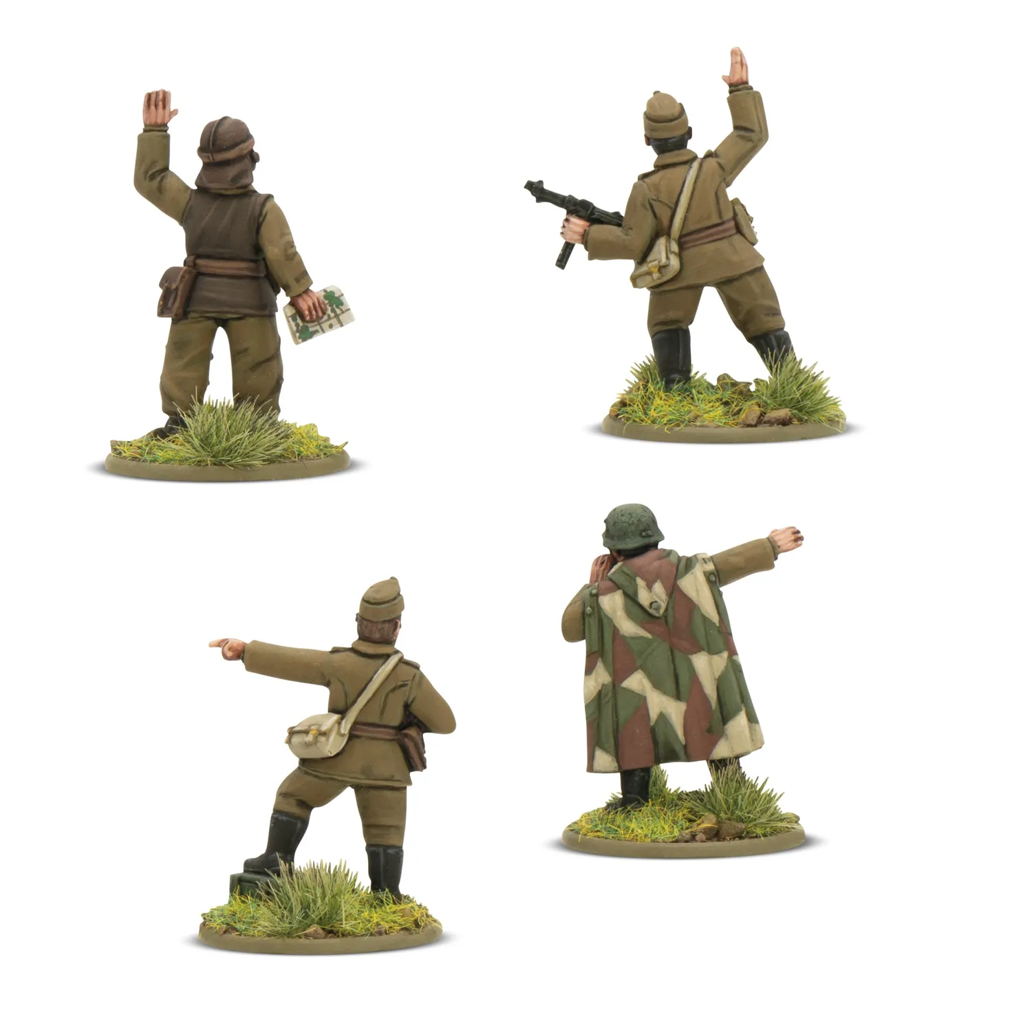 Bolt Action Commandants peloton hongrois figurines résine