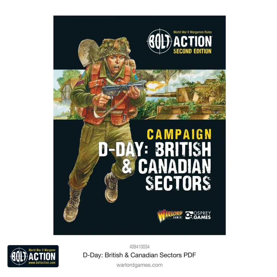 Bolt Action D-Day British & Canadian Sector livre campagne PDF