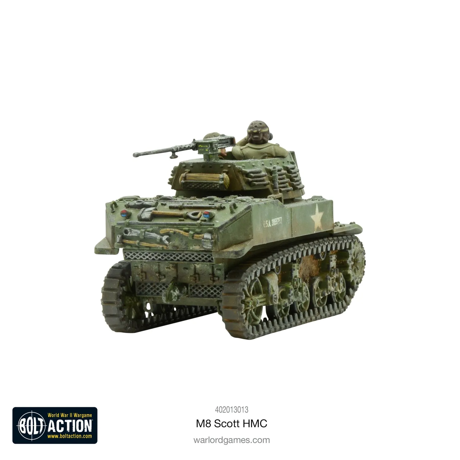 Bolt Action M8 Scott HMC char miniature 1/56 plastique