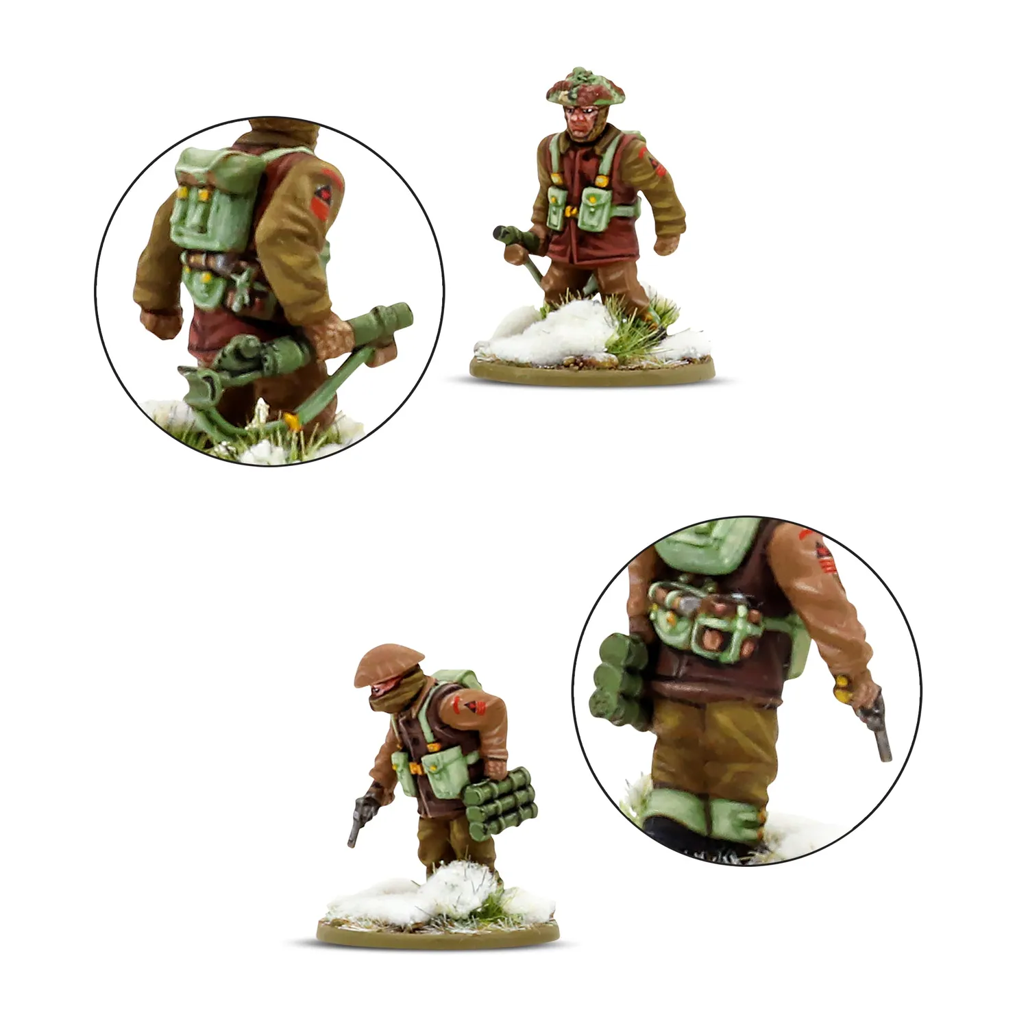 Bolt Action British Canadian Infantry Winter platoon 30 plastique