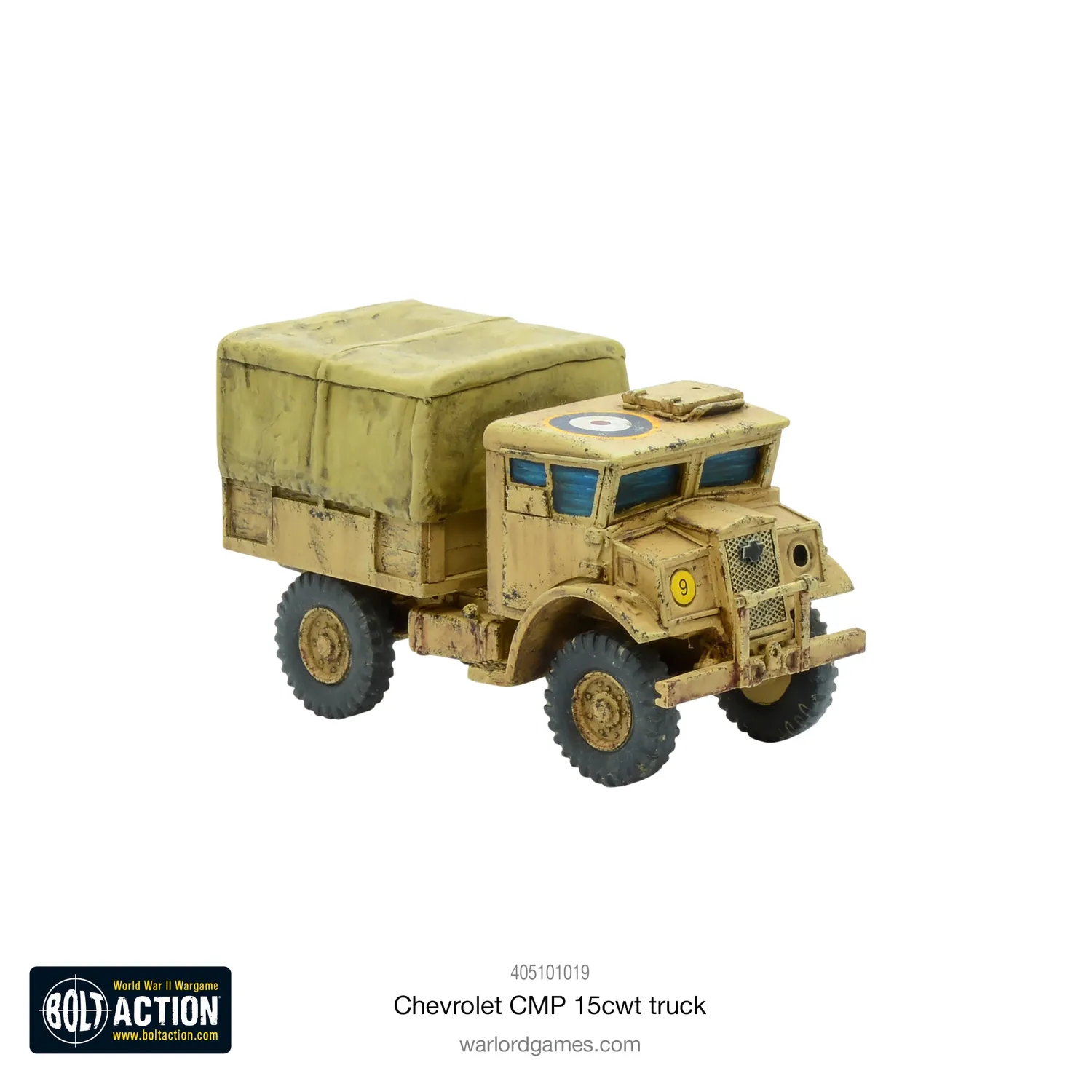 Bolt Action Chevrolet CMP 15cwt truck véhicule militaire britannique