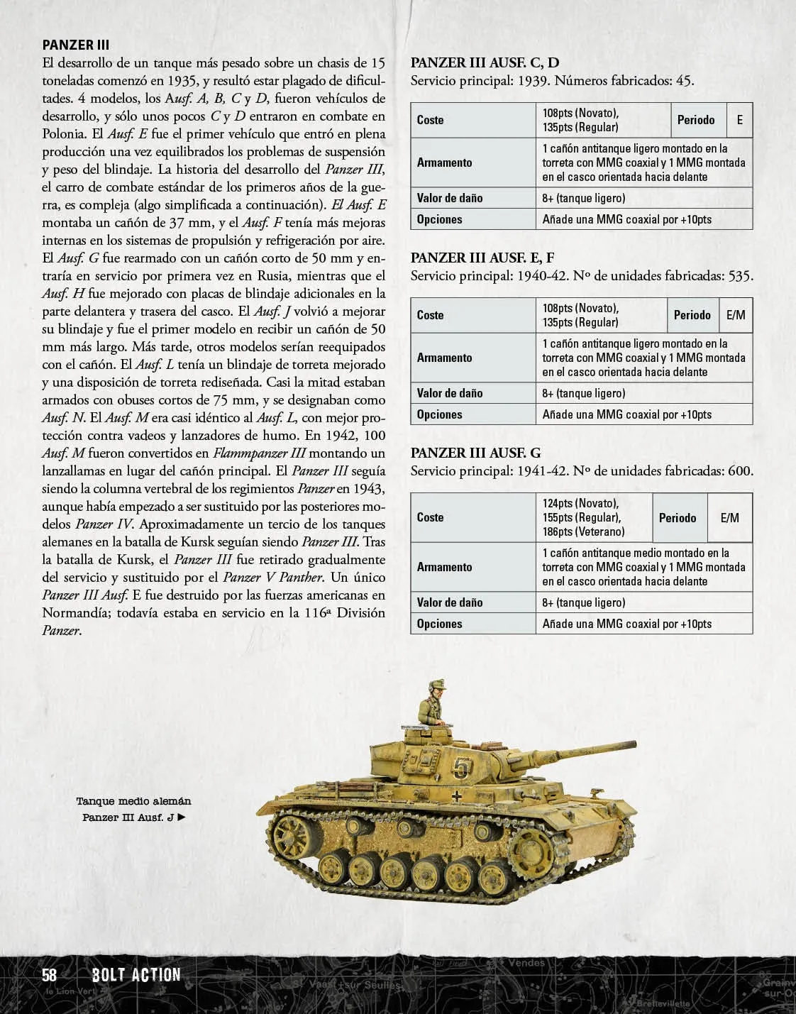 Bolt Action Armées d'Allemagne 3e édition livre espagnol