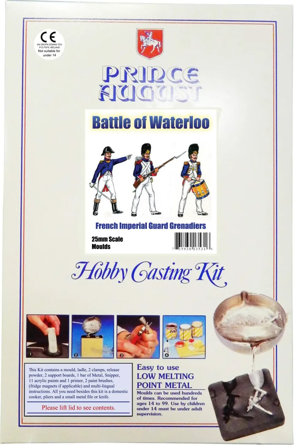 Prince August Hobby Casting PA13531 kit de démarrage grenadiers français métal