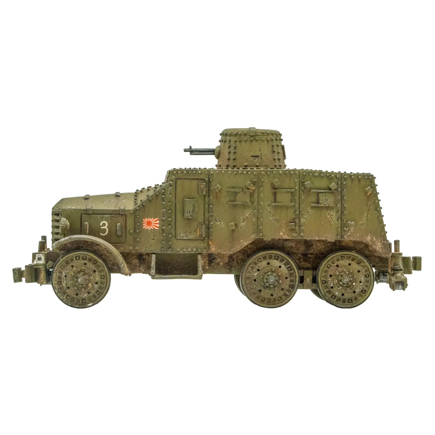 Bolt Action Type 91 So-Mo armoured car véhicule blindé résine métal