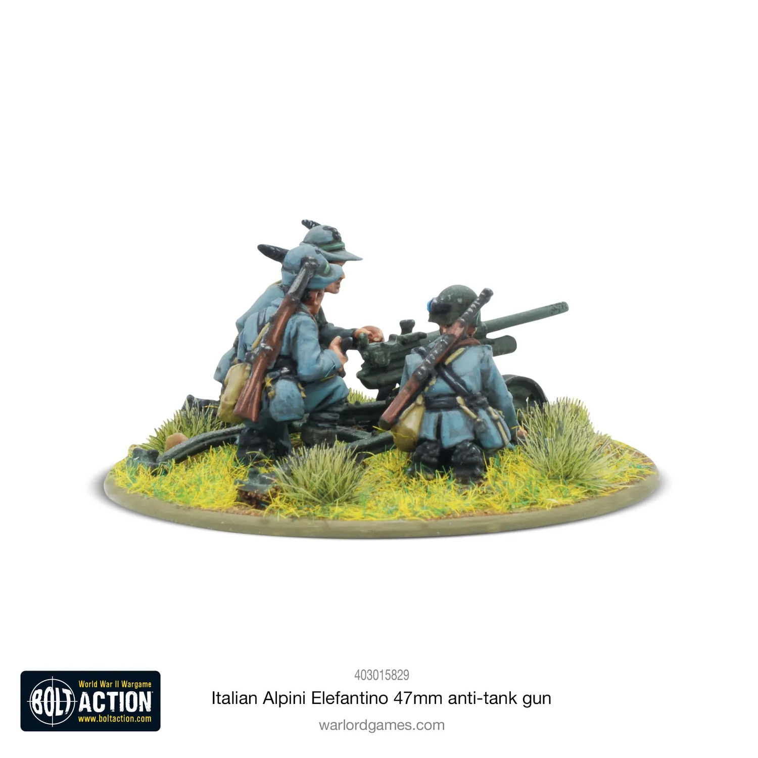 Bolt Action Italian Alpini Elefantino 47mm canon métal