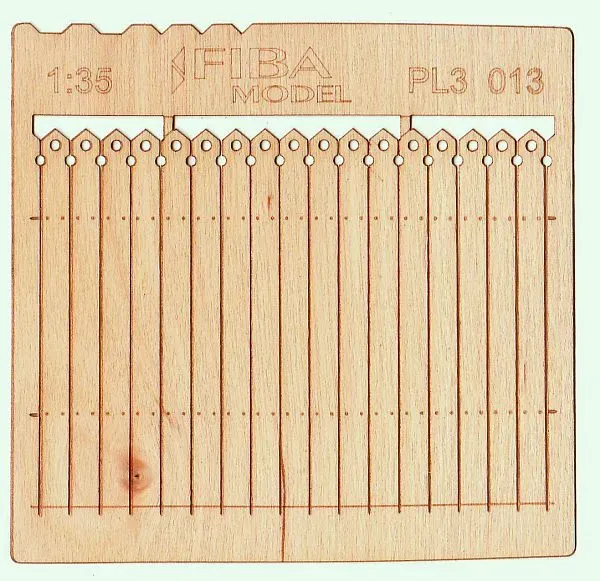 Albion Decorative European Wooden Fence clôture diorama bois 2 pièces