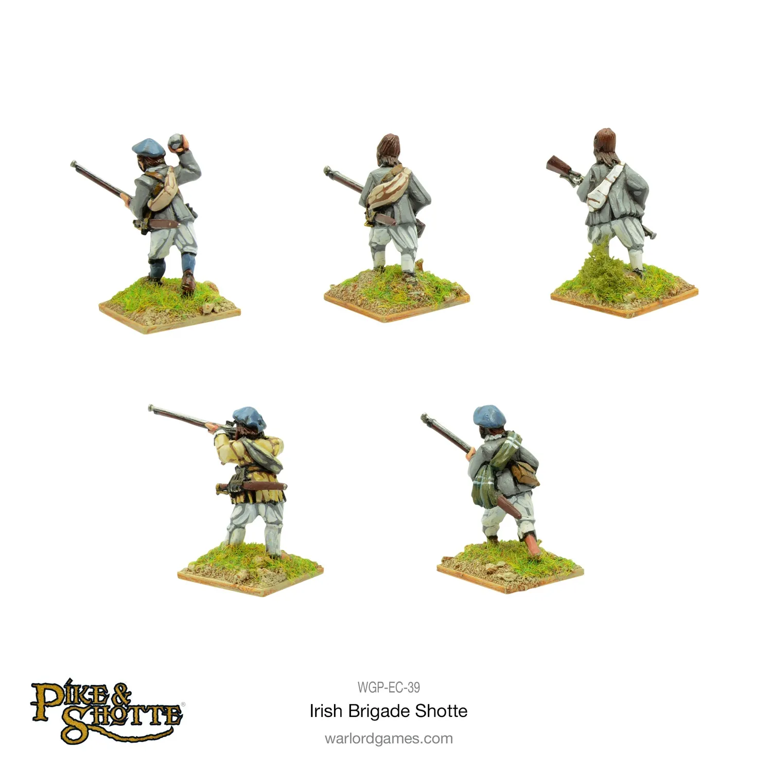 Bolt Action Pike & Shotte Irish Brigade Shotte figurines métal
