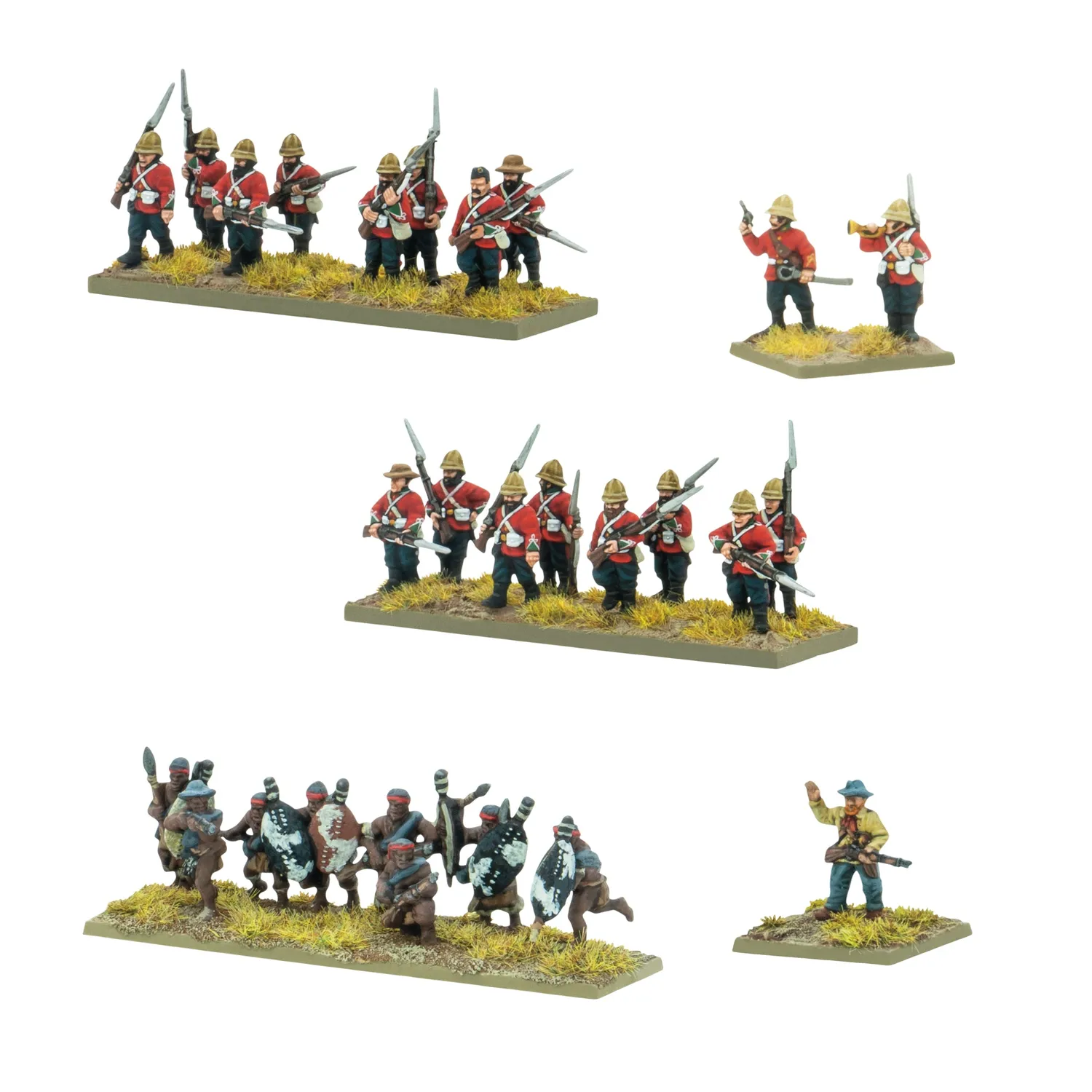 Bolt Action Black Powder Epic Battles Zulu British Army Brigade infanterie plastique