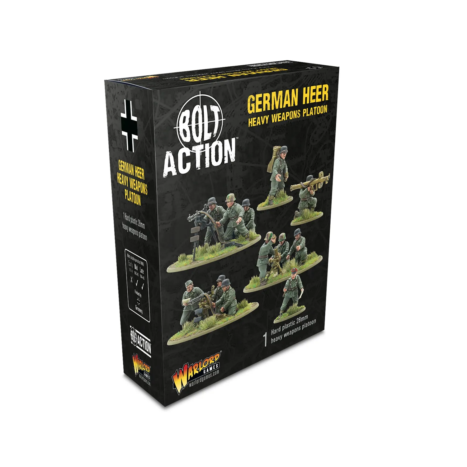 Bolt Action German Heavy Weapons Platoon boîte armes lourdes plastique