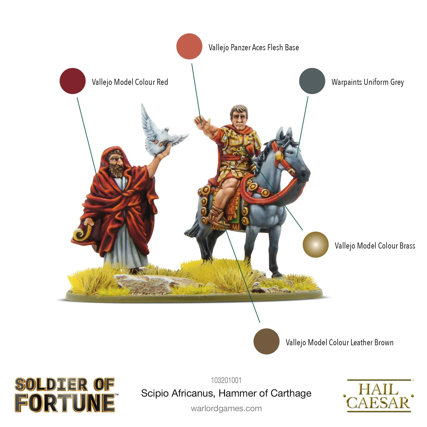 Warlord Soldier of Fortune 013 figurine Scipio Africanus résine