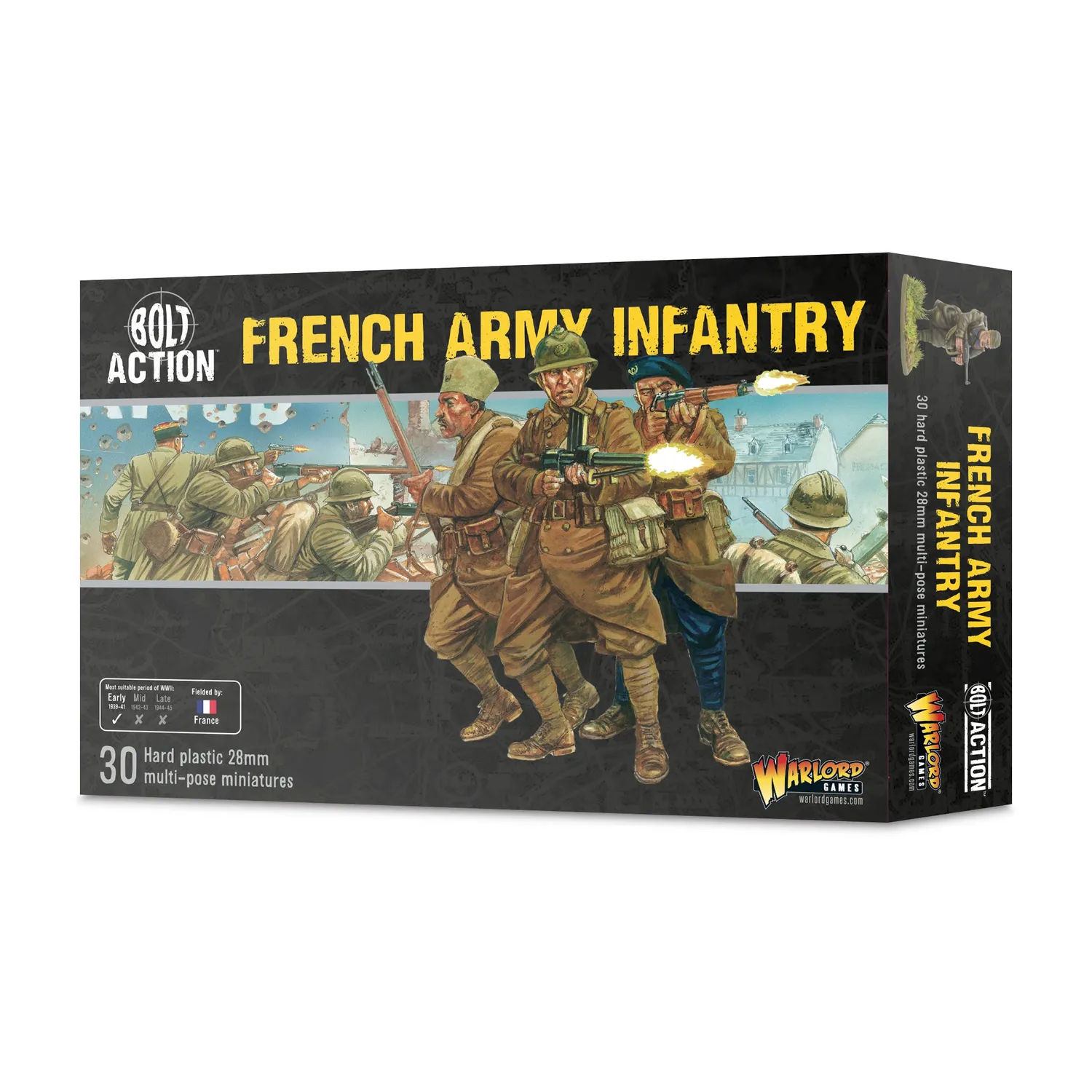 Bolt Action Armée Française infanterie boîte 30 figurines