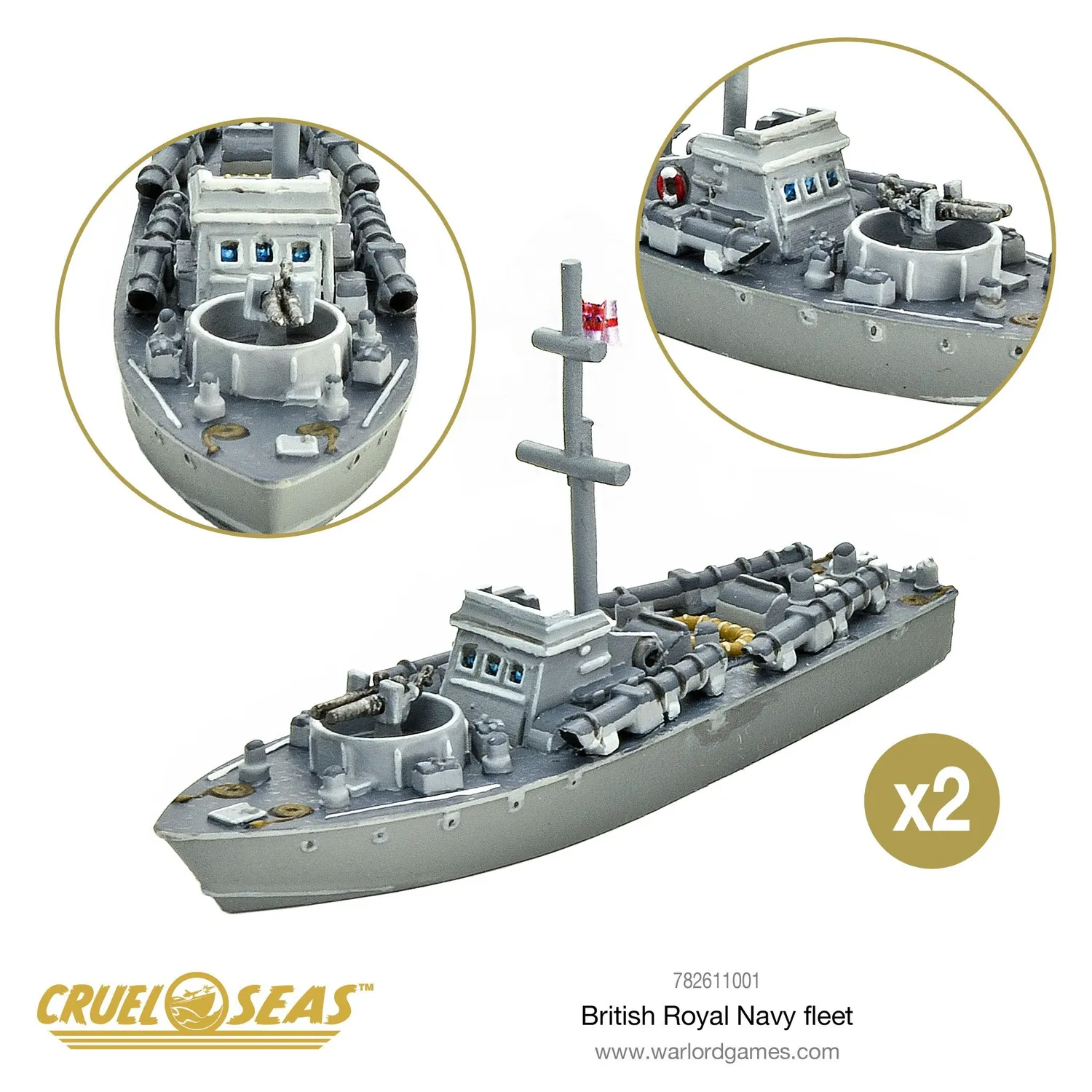 Bolt Action Cruel Seas Royal Navy Fleet flotte britannique 1/300