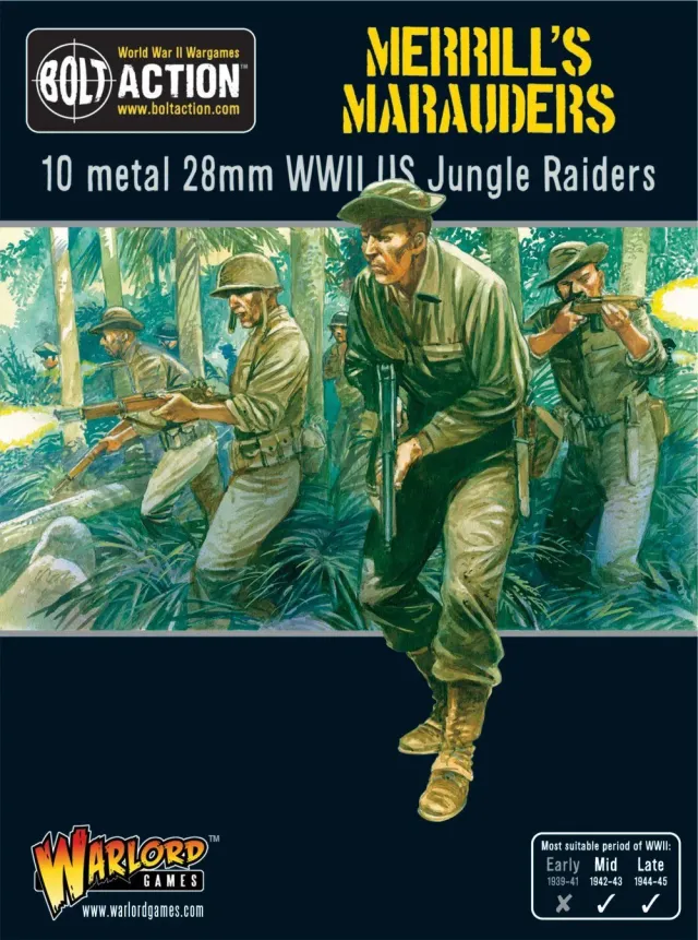 Bolt Action Merrill's Marauders Squad figurines infanterie US