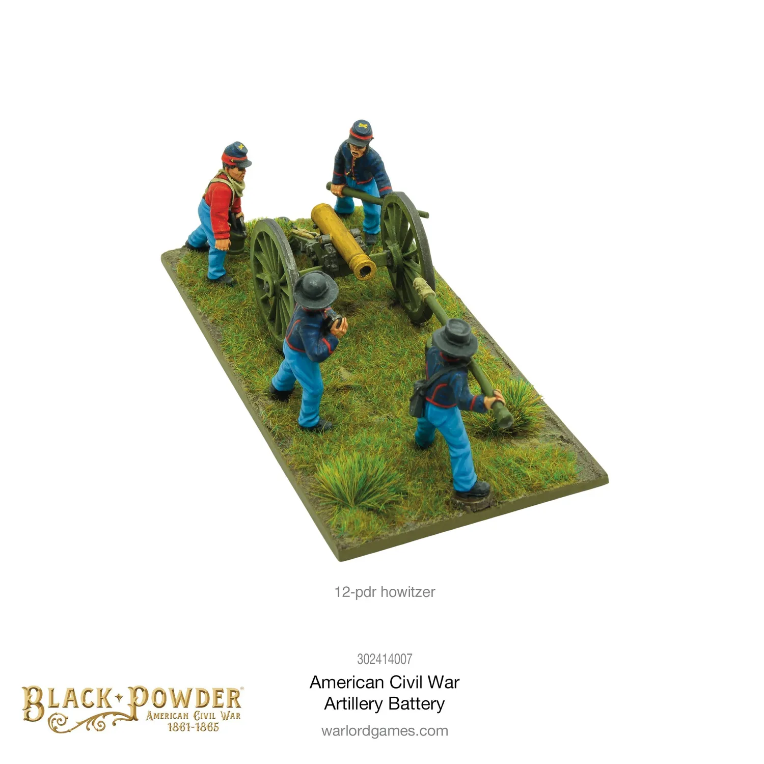 Black Powder Civil War Artillery Battery canons figurines boîte