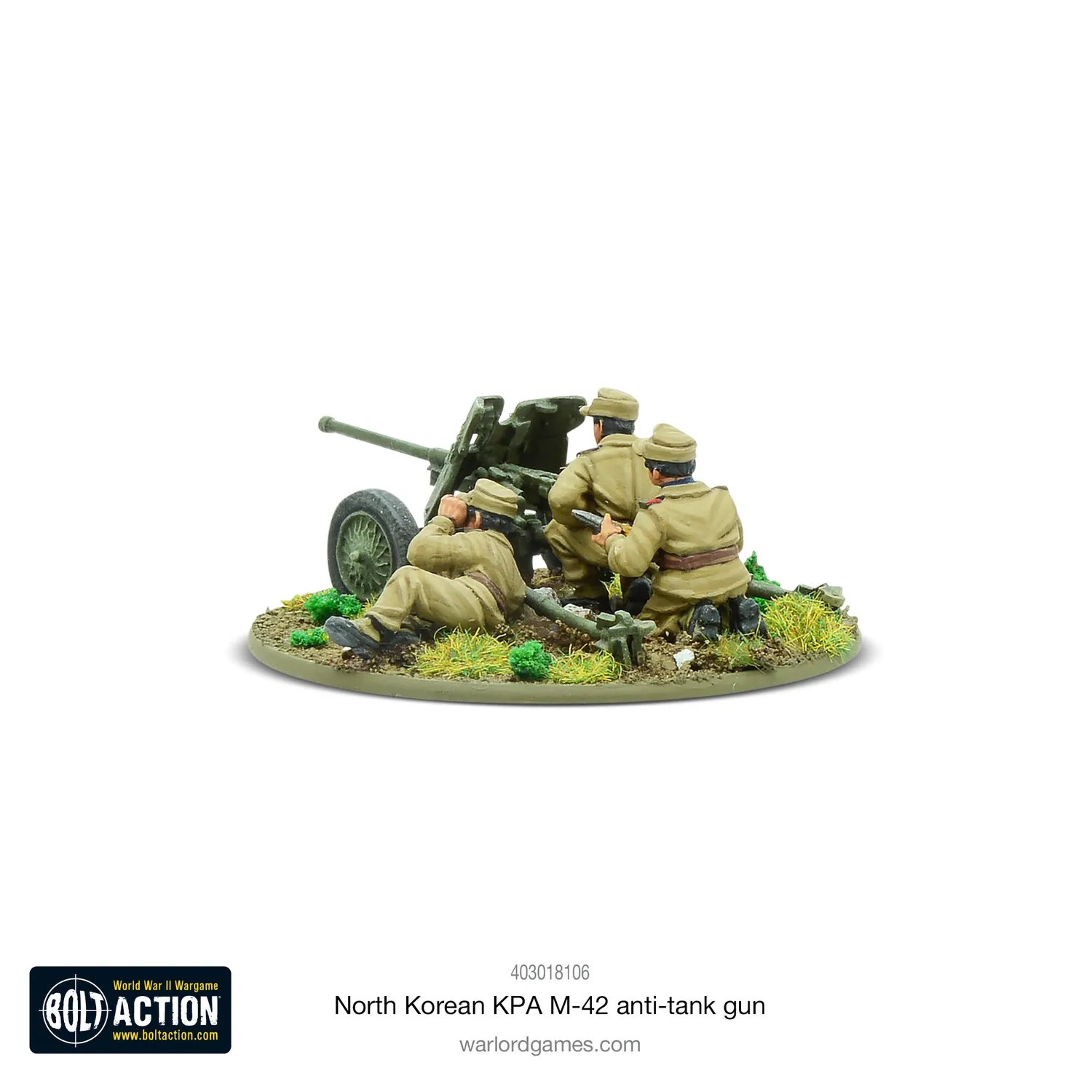 Warlord Games Bolt Action Korean War North Korean KPA M-42 anti-tank gun canon métal