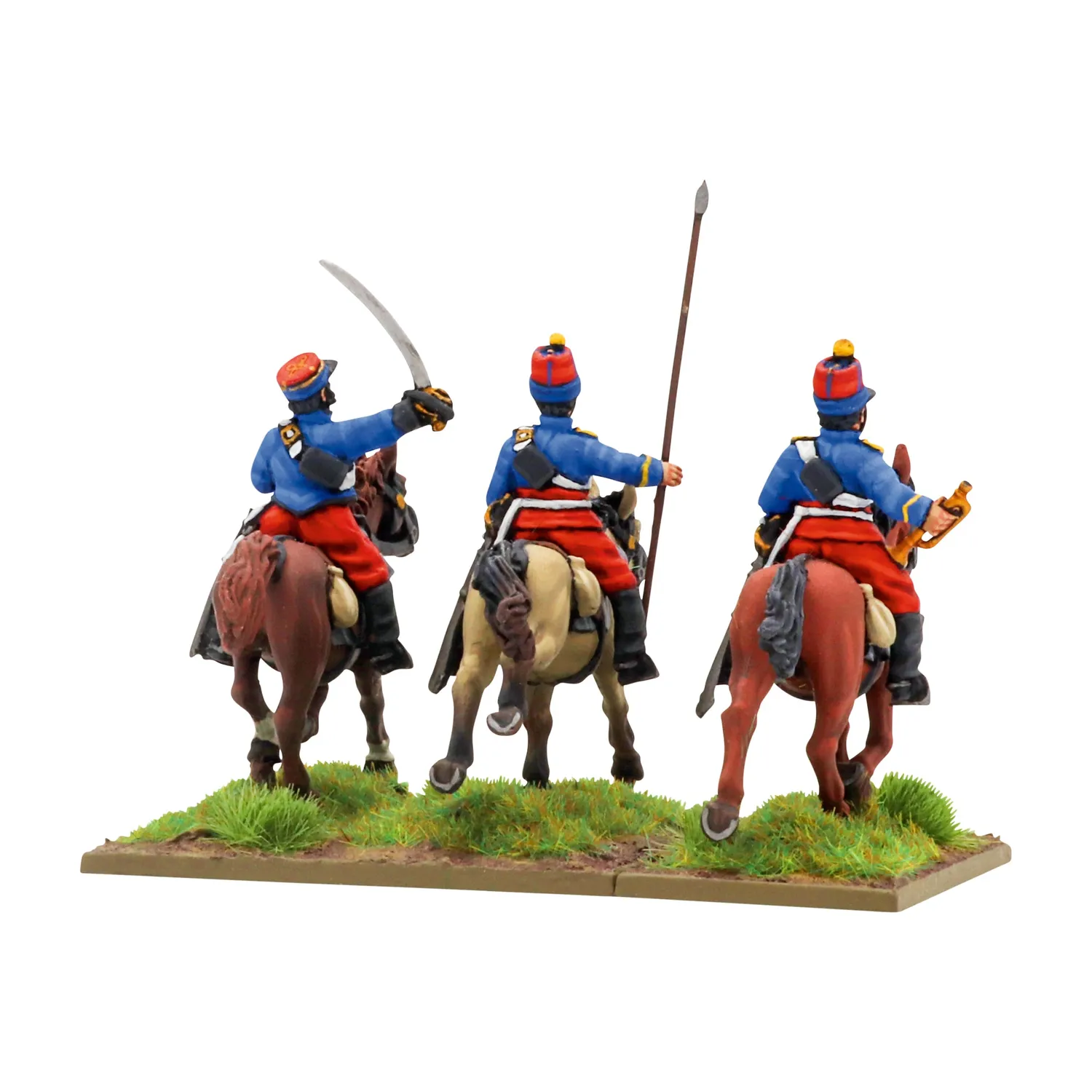 Black Powder Crimean War French Chasseurs d'Afrique command figurines métal