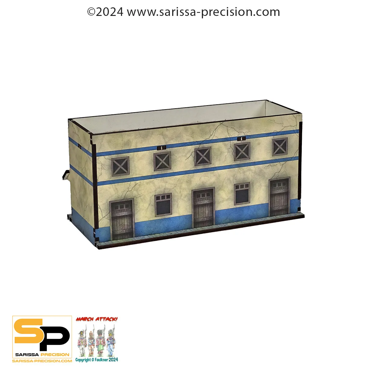 Bolt Action 15mm Rome Insula 2 bâtiment MDF prépeint