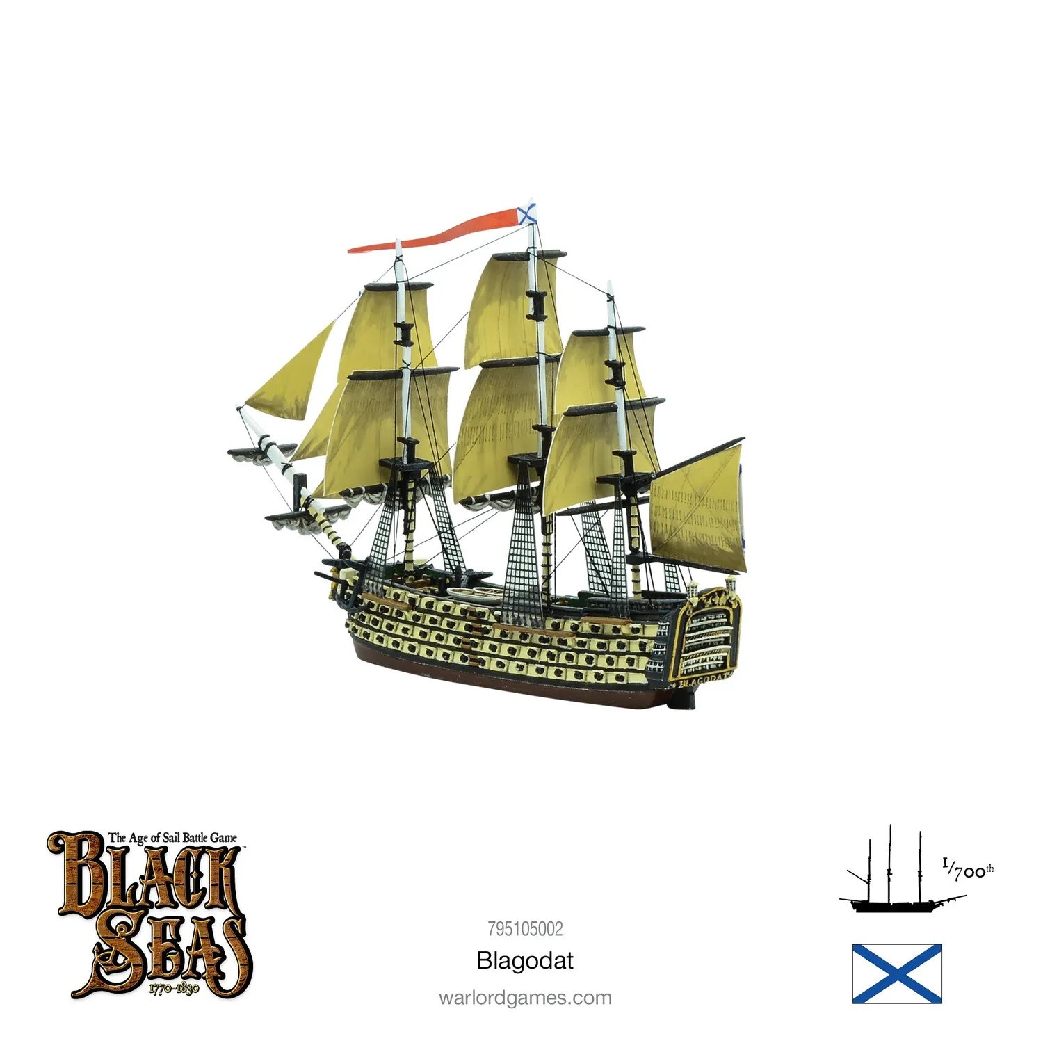 Black Seas Blagodat bateau de ligne résine et métal