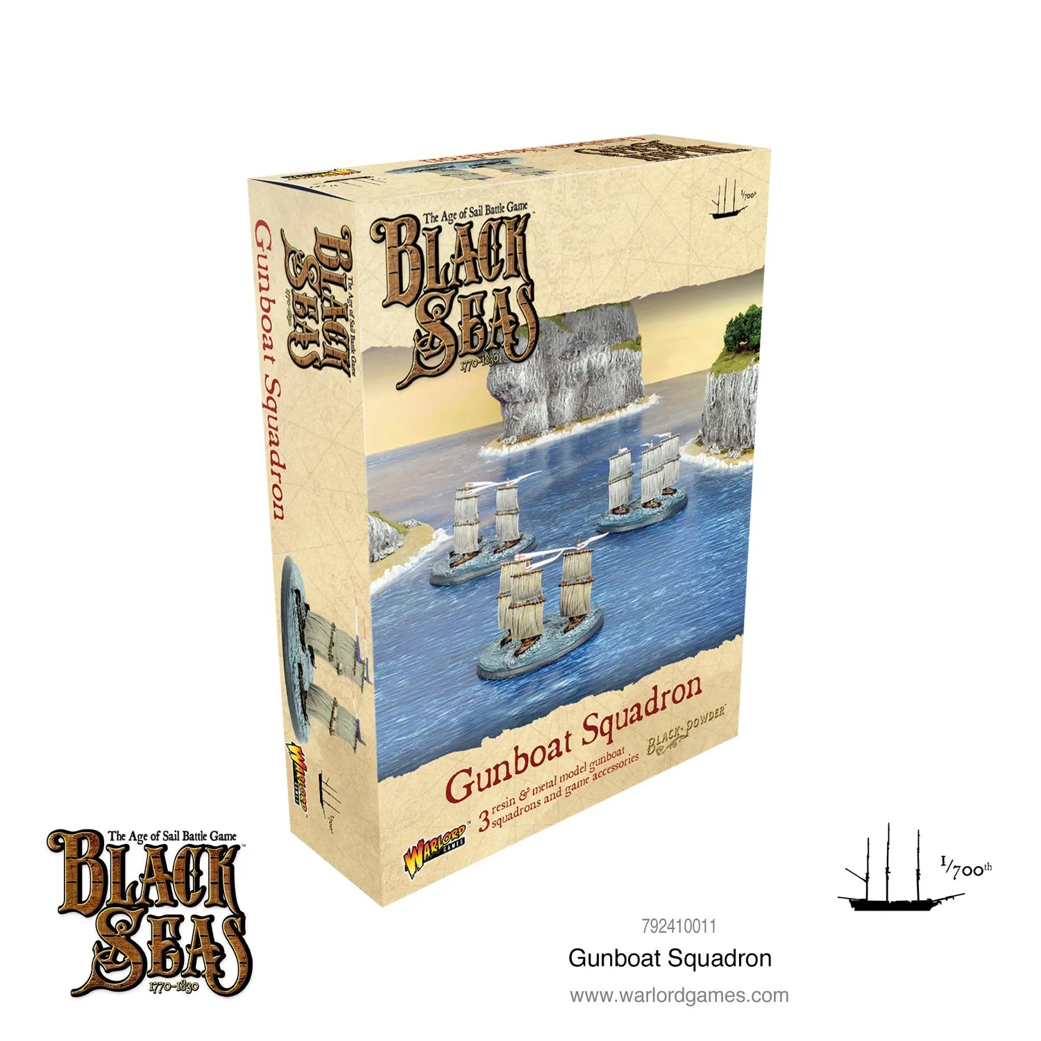 Warlord Games Black Seas Gunboat Squadron bateaux résine