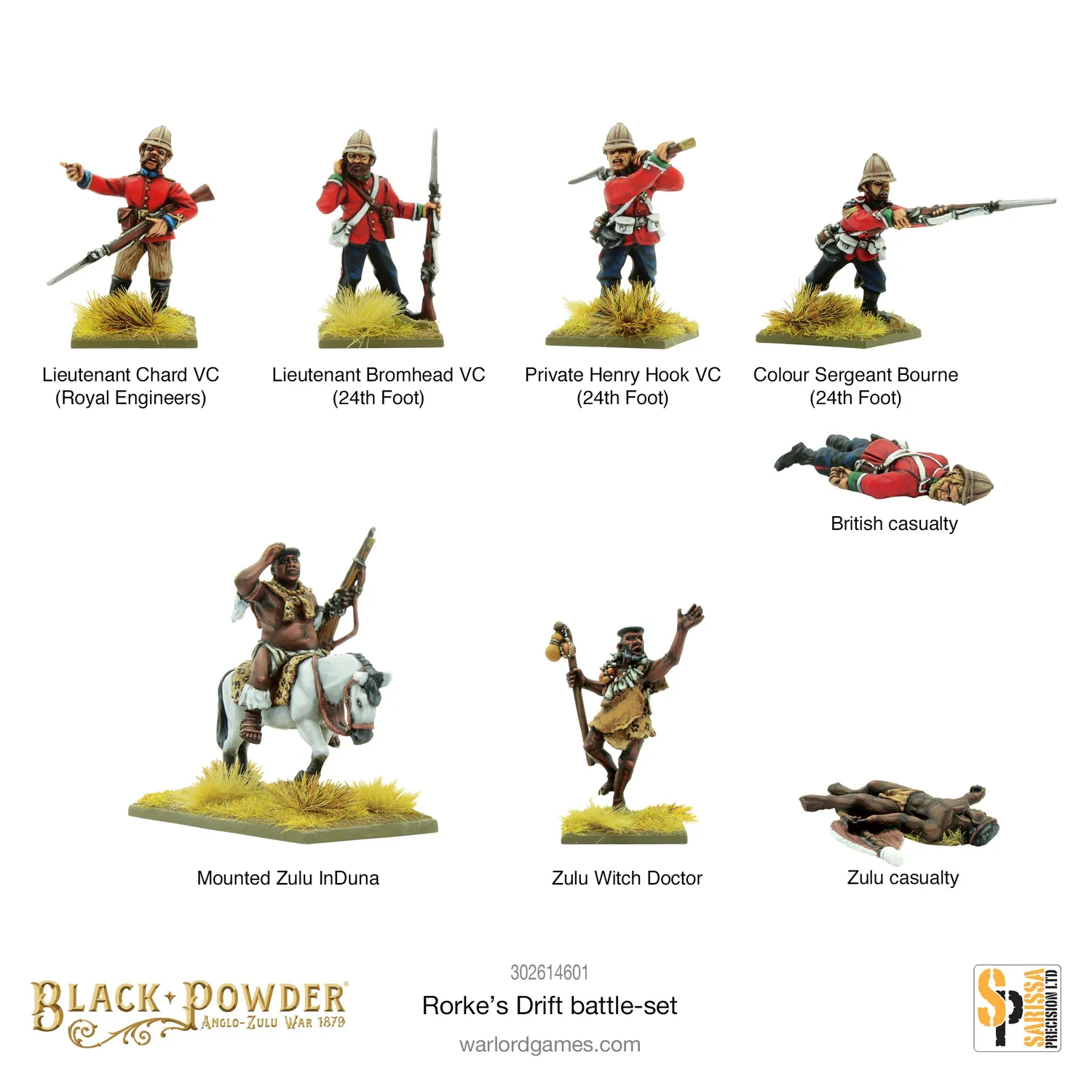 Black Powder Rorke's Drift Battle Set figurines décor 1879