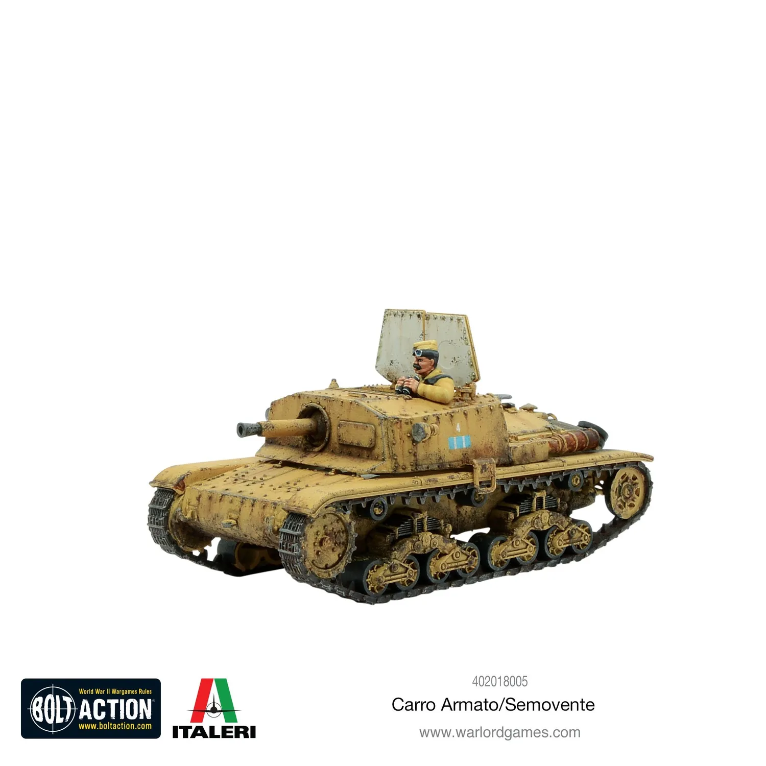 Bolt Action Carro Armato/Semovente char M13/40 ou Semovente 75/18 plastique