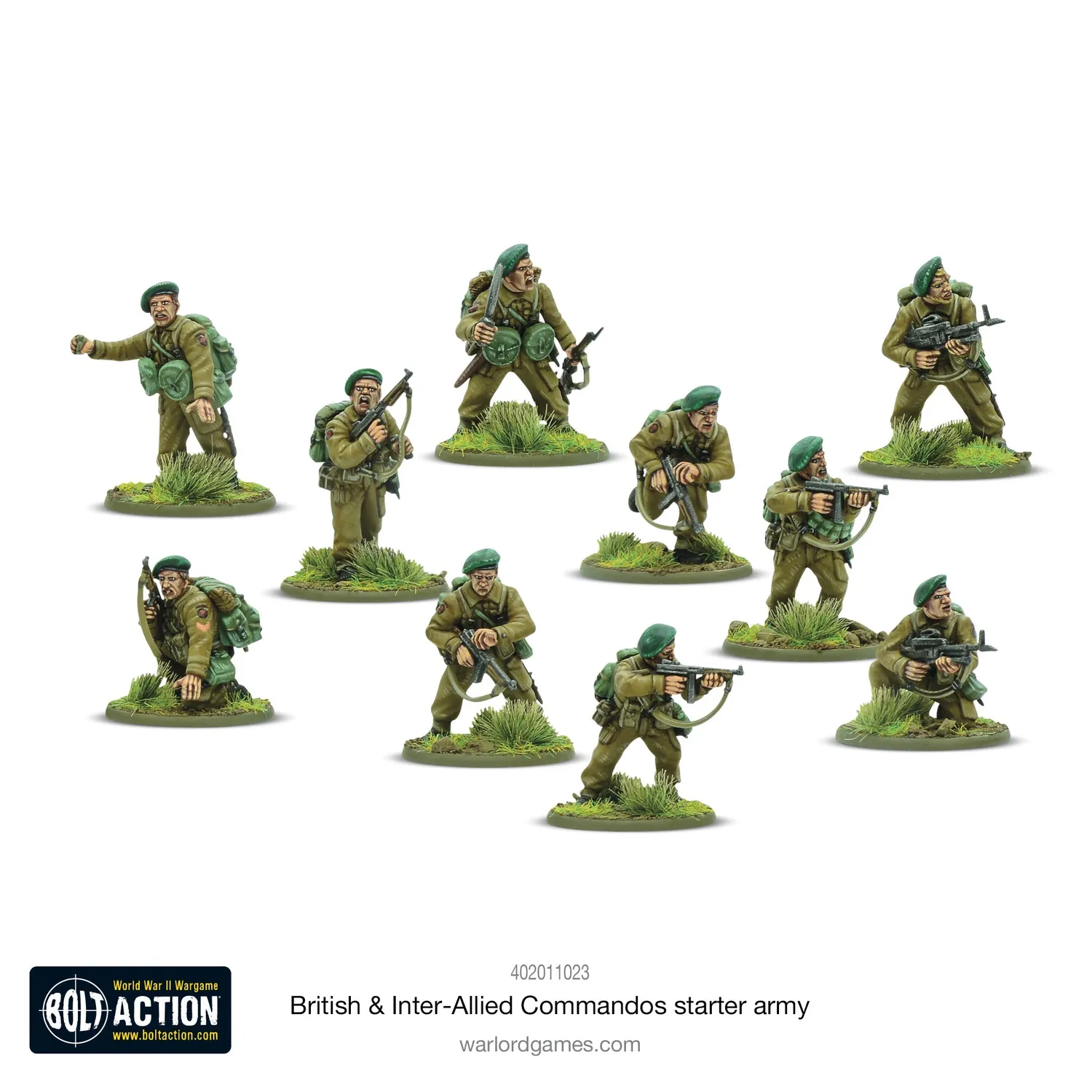 Bolt Action Churchill's Gangsters armée de démarrage commandos britanniques
