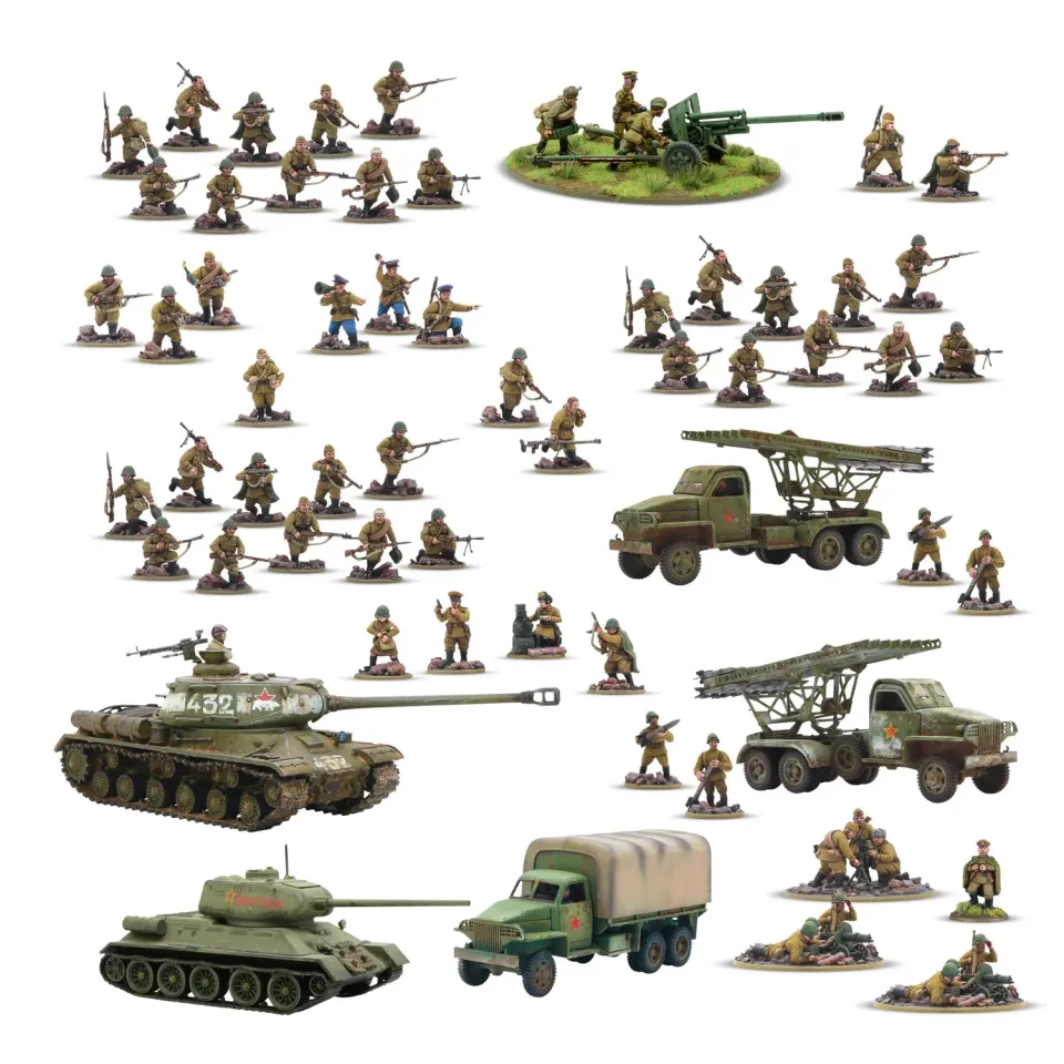 Bolt Action Forward to Berlin Mega Bundle armée soviétique figurines plastique métal
