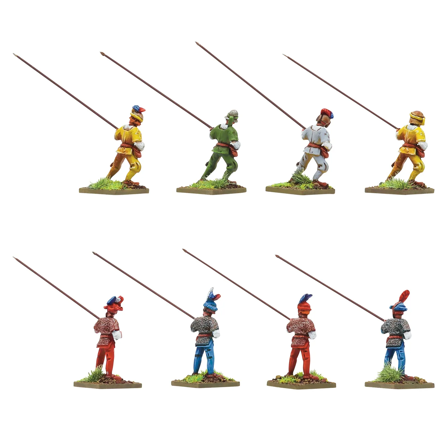 Bolt Action Italian Wars Swiss Pikemen At port 45 figurines métal