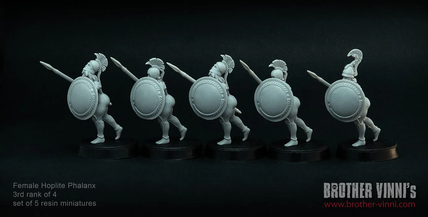 Brother Vinni Female Hoplites 3/4 figurine résine 28mm lot 5