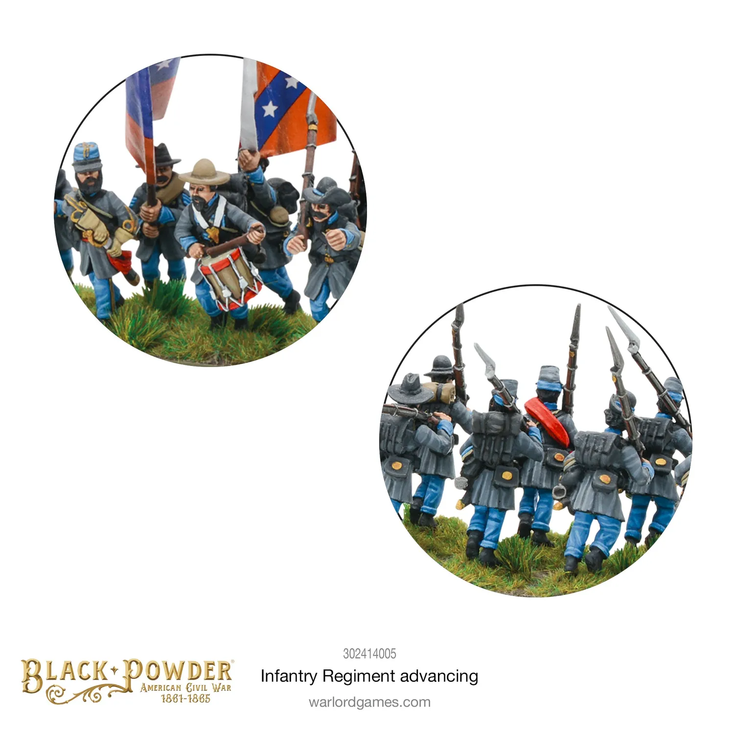 Warlord Games Black Powder Infantry Advancing régiment Union